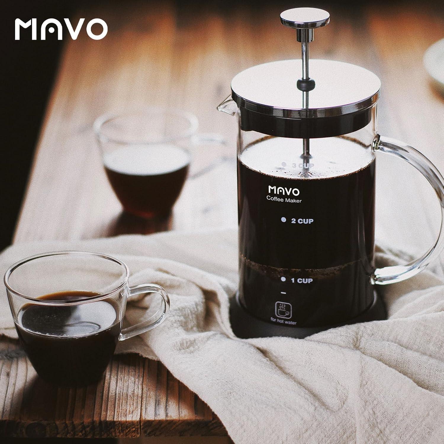 Cafetera Prensa Francesa MAVO Acero Inoxidable 350ml