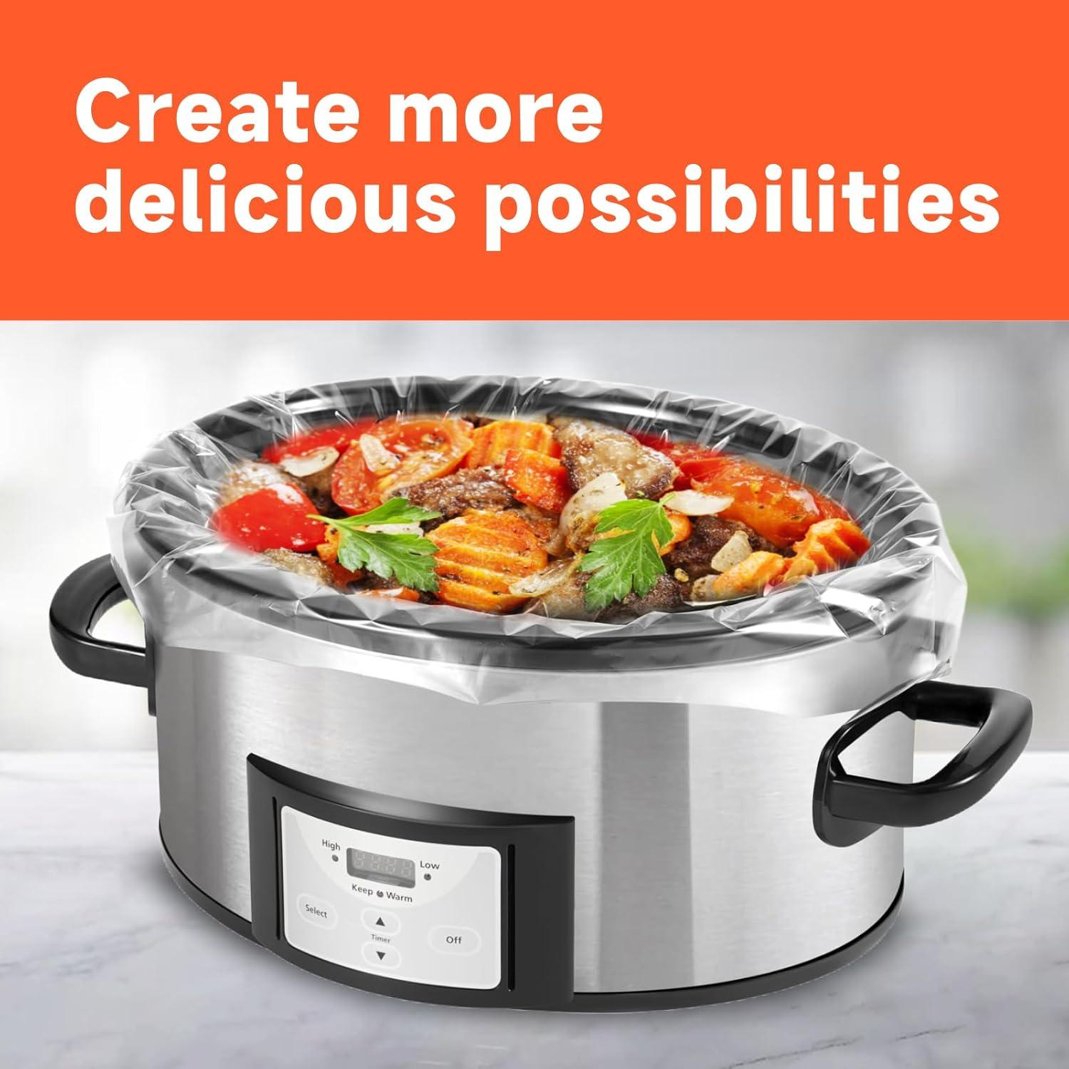 Forros Desechables JVVFUU para Olla de Cocción Lenta 10 Unidades