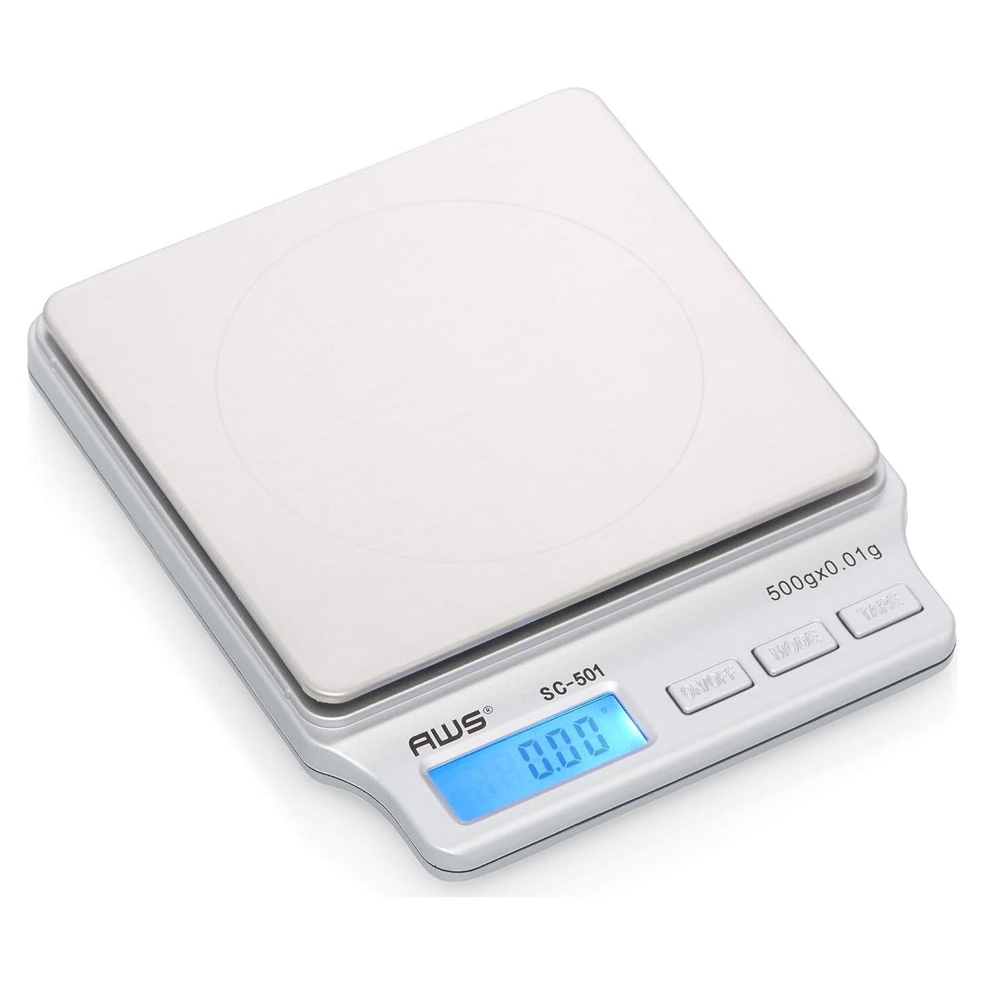 Báscula de Cocina Digital American Weigh 2kg x 0.1g Plata