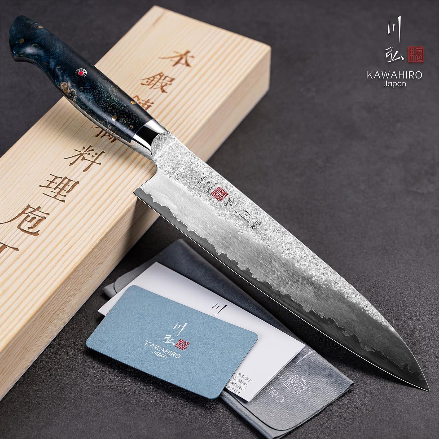Cuchillo de Chef Japonés KAWAHIRO Gyuto 21 cm Acero SG2