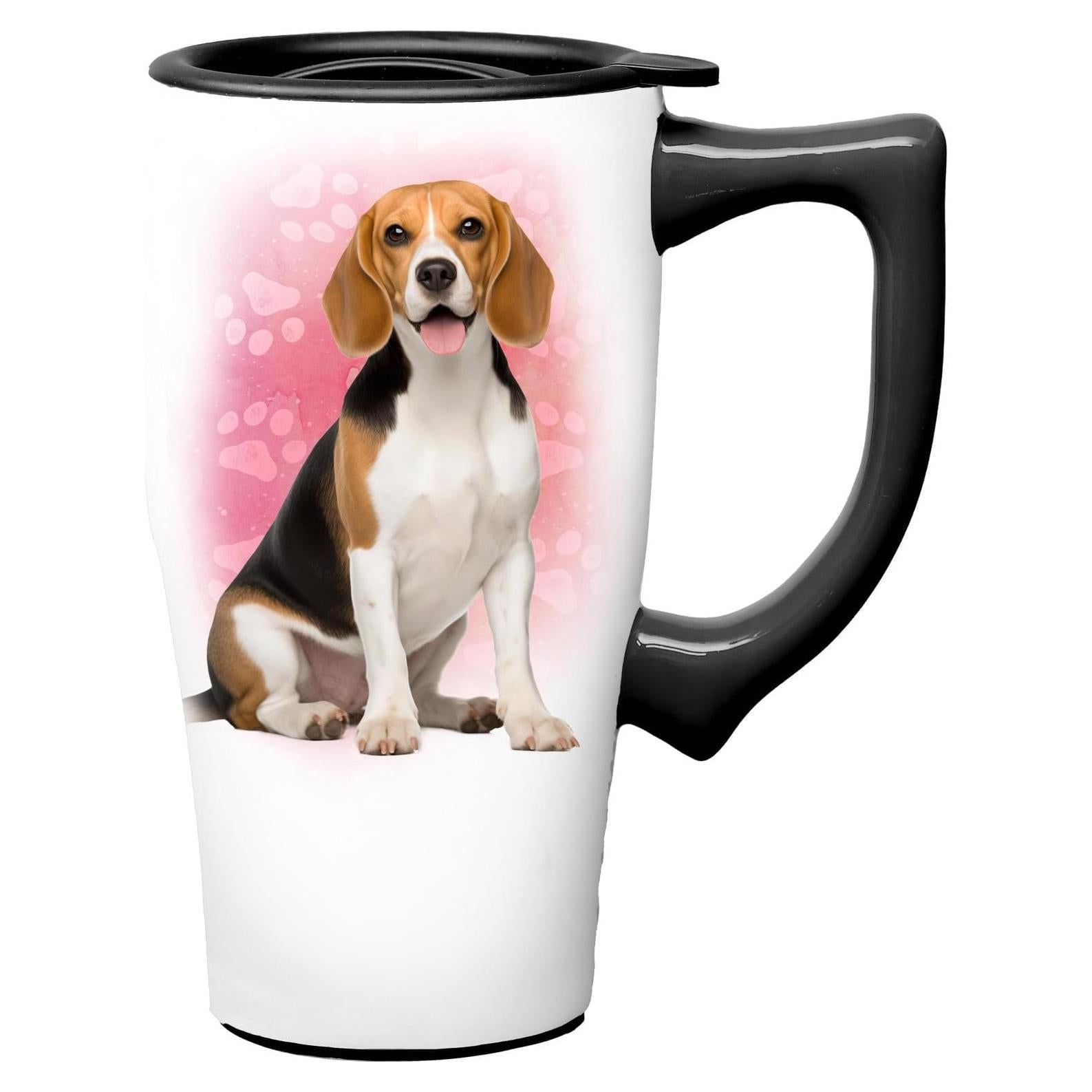 Taza de Cerámica para Viaje Spoontiques Beagle 532 ml