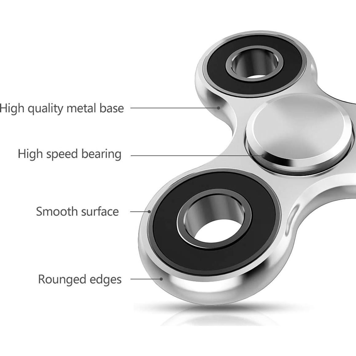 Spinner Antiestrés ATESSON Metal EDC Alivio Ansiedad