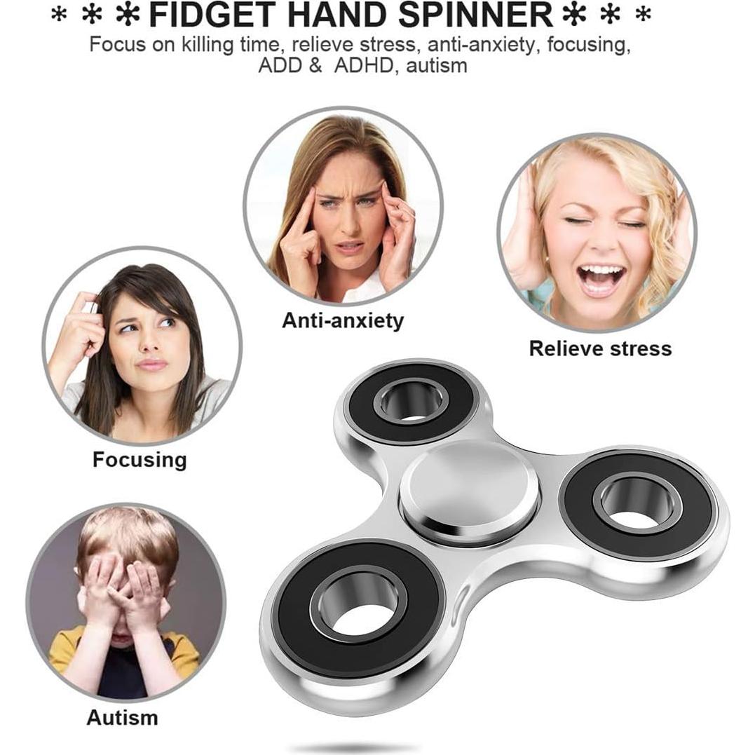 Spinner Antiestrés ATESSON Metal EDC Alivio Ansiedad