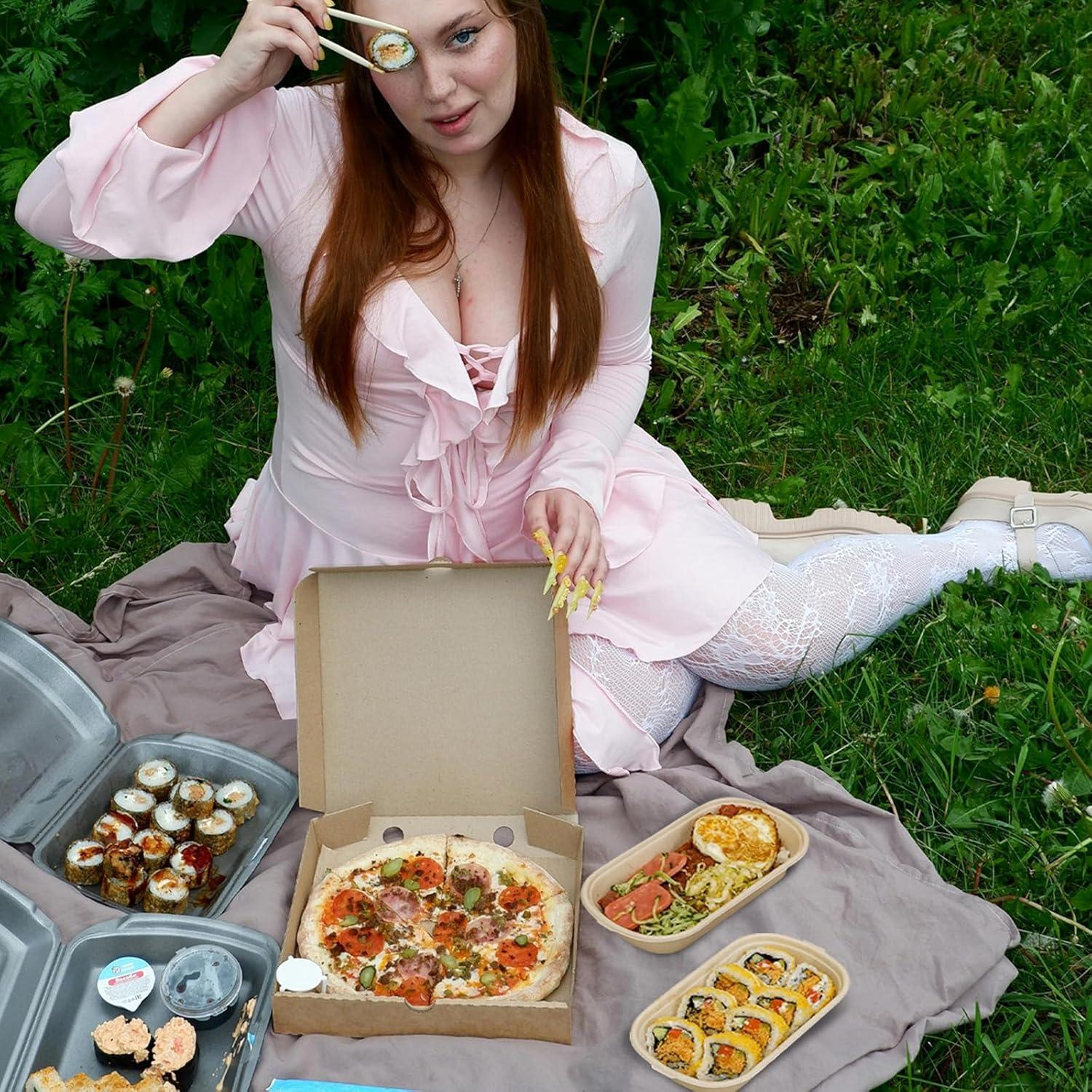 Tazones de Papel TINSKY 50 Unidades 946 ml con Tapas