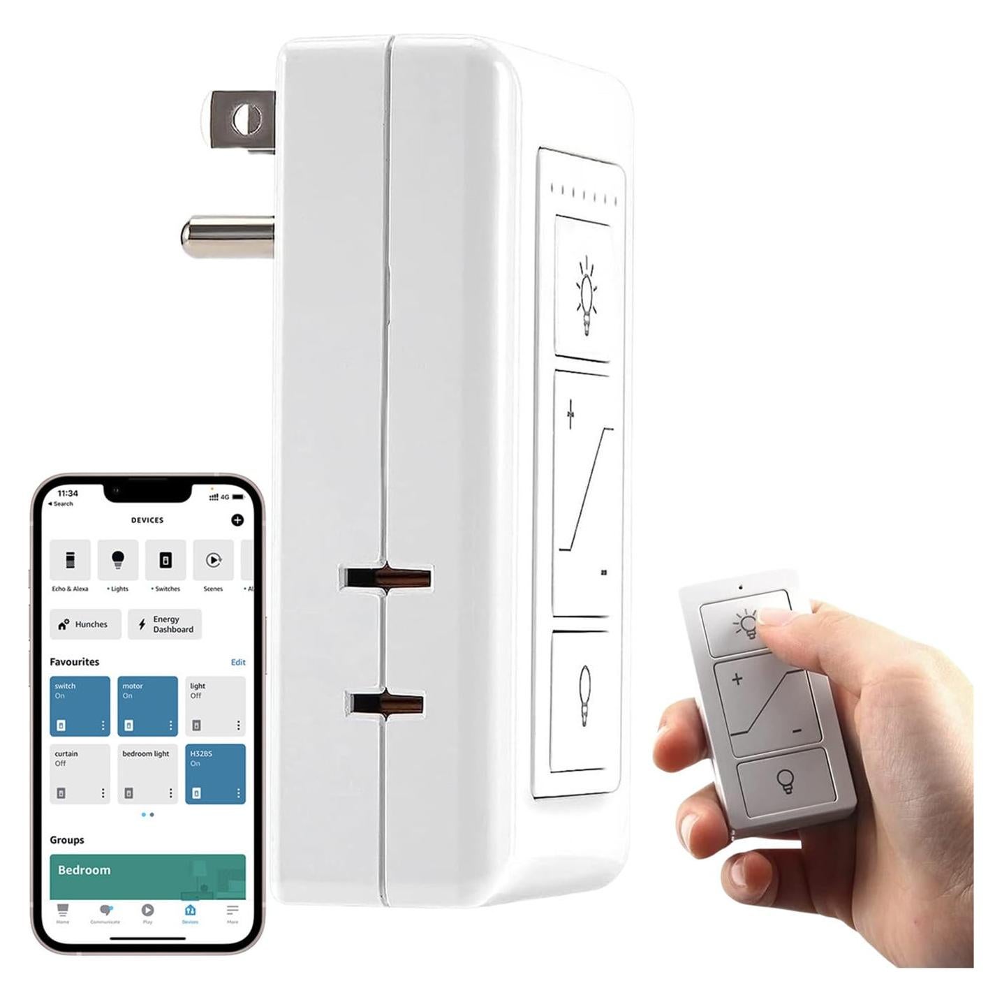 Interruptor Regulador Inteligente Nexete con Control Remoto