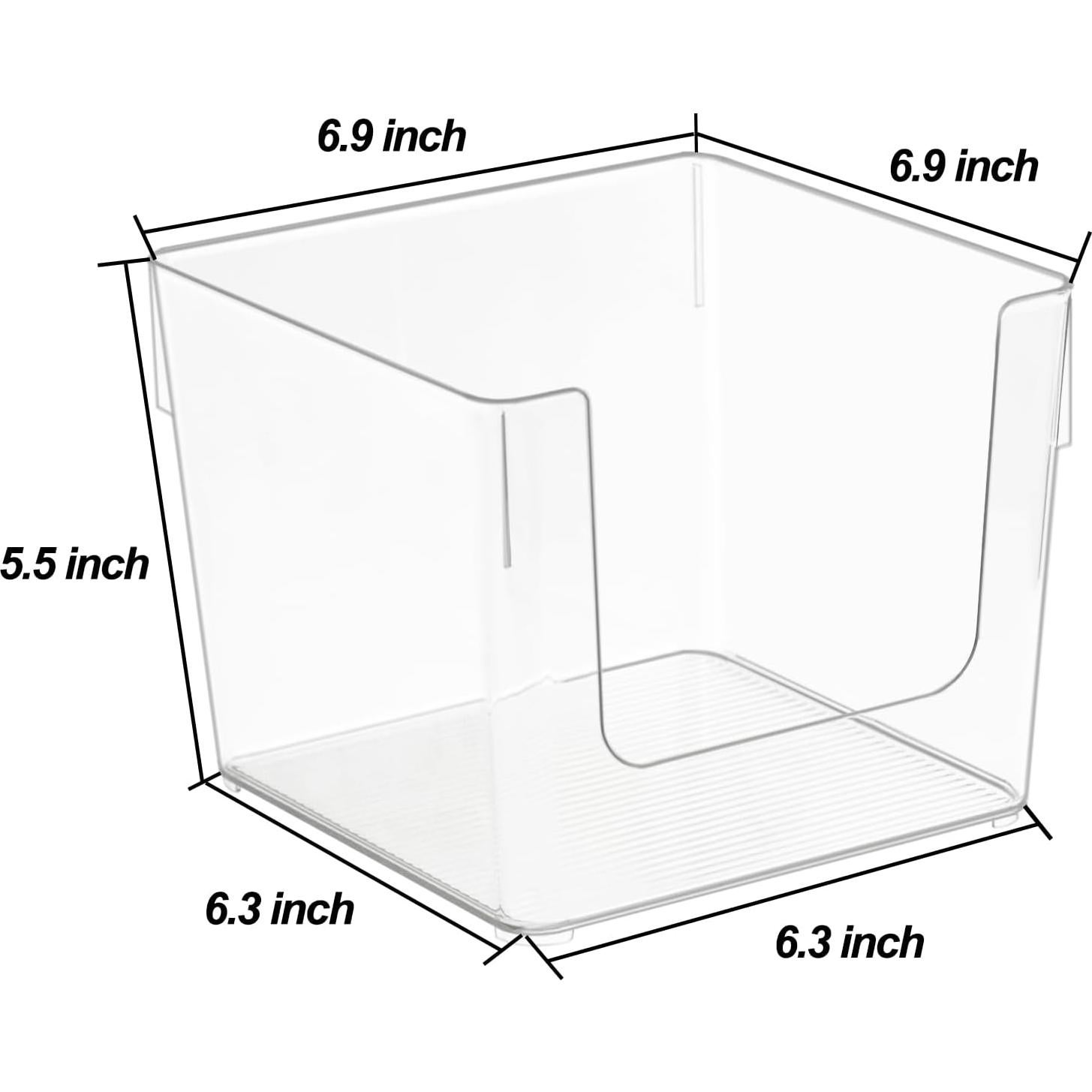Contenedor Organizador de Snacks ZEXALOR Cubo Transparente 17.5 cm