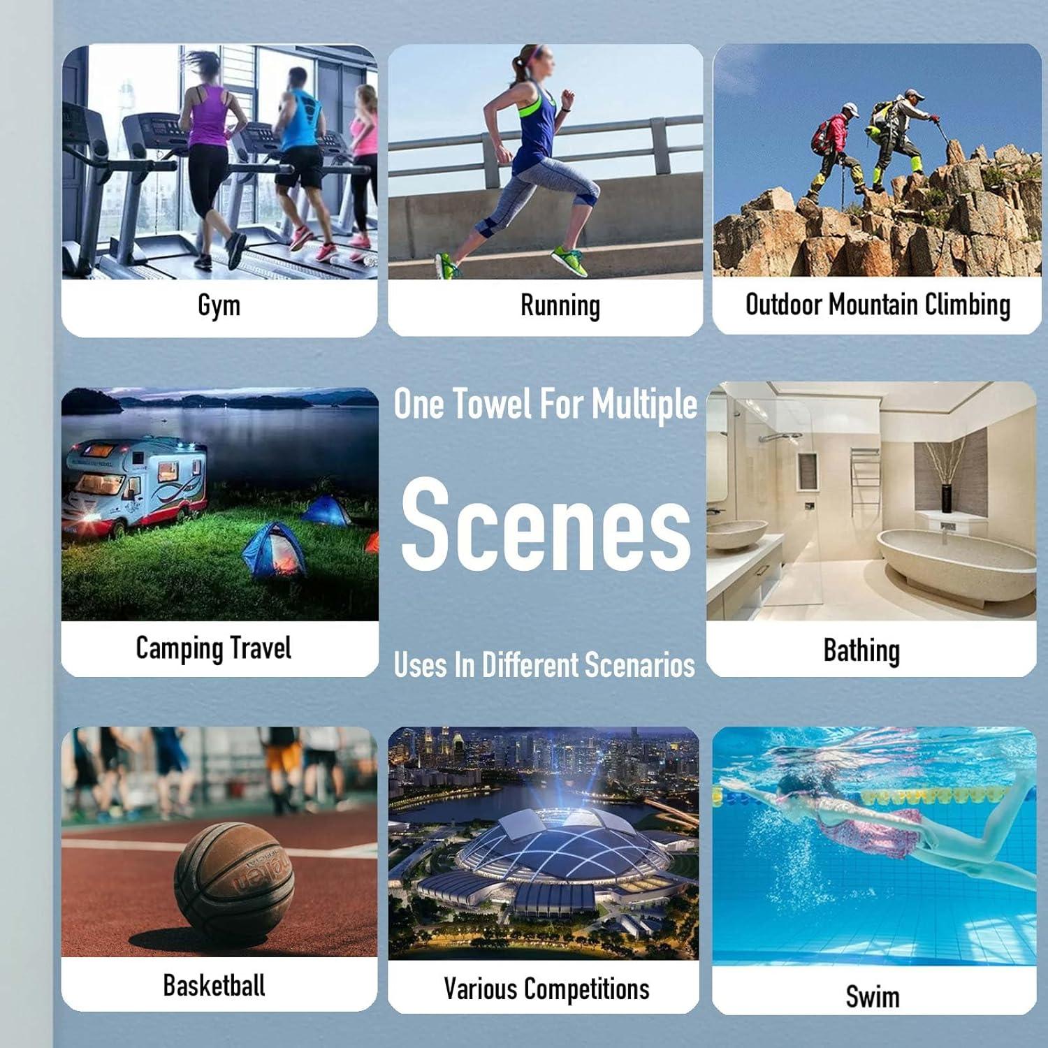 Paquete de 3 Toallas de Microfibra TinyCharms - Secado Rápido