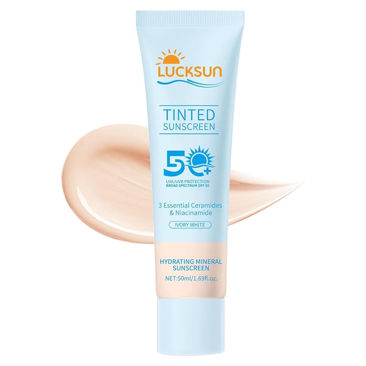 Protector Solar Mineral Tinte SPF 50 QINGC 49.9 ml 2-en-1