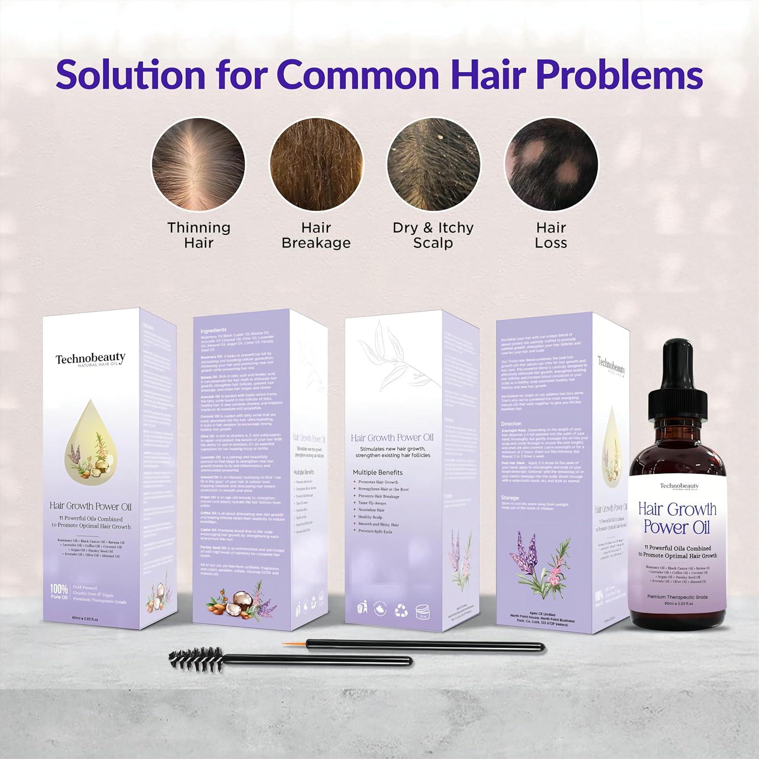 Aceite para Crecimiento del Cabello 11 Aceites Naturales 120 ml