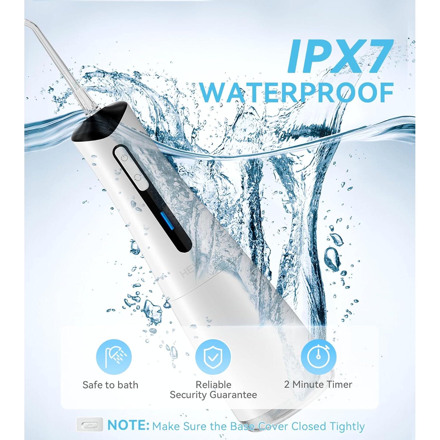 Irrigador Oral Portátil HEYAXA 300ML Inalámbrico IPX7