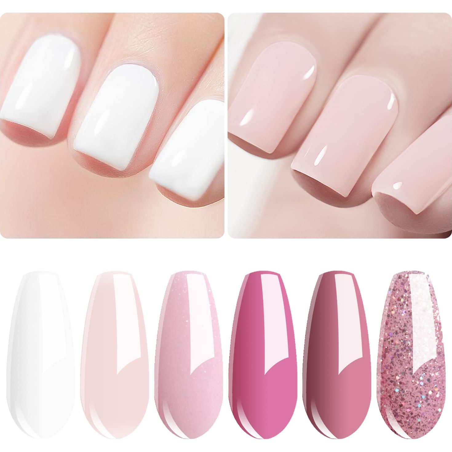 Kit de Esmalte de Uñas Vishine con Lámpara UV 48W y 6 Colores