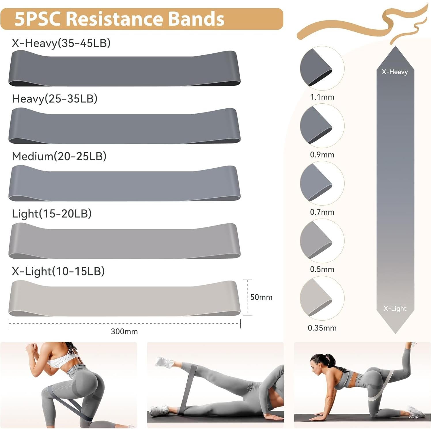 HASHMUST Kit de Anillo de Pilates 12 PCS para Entrenamiento en Casa