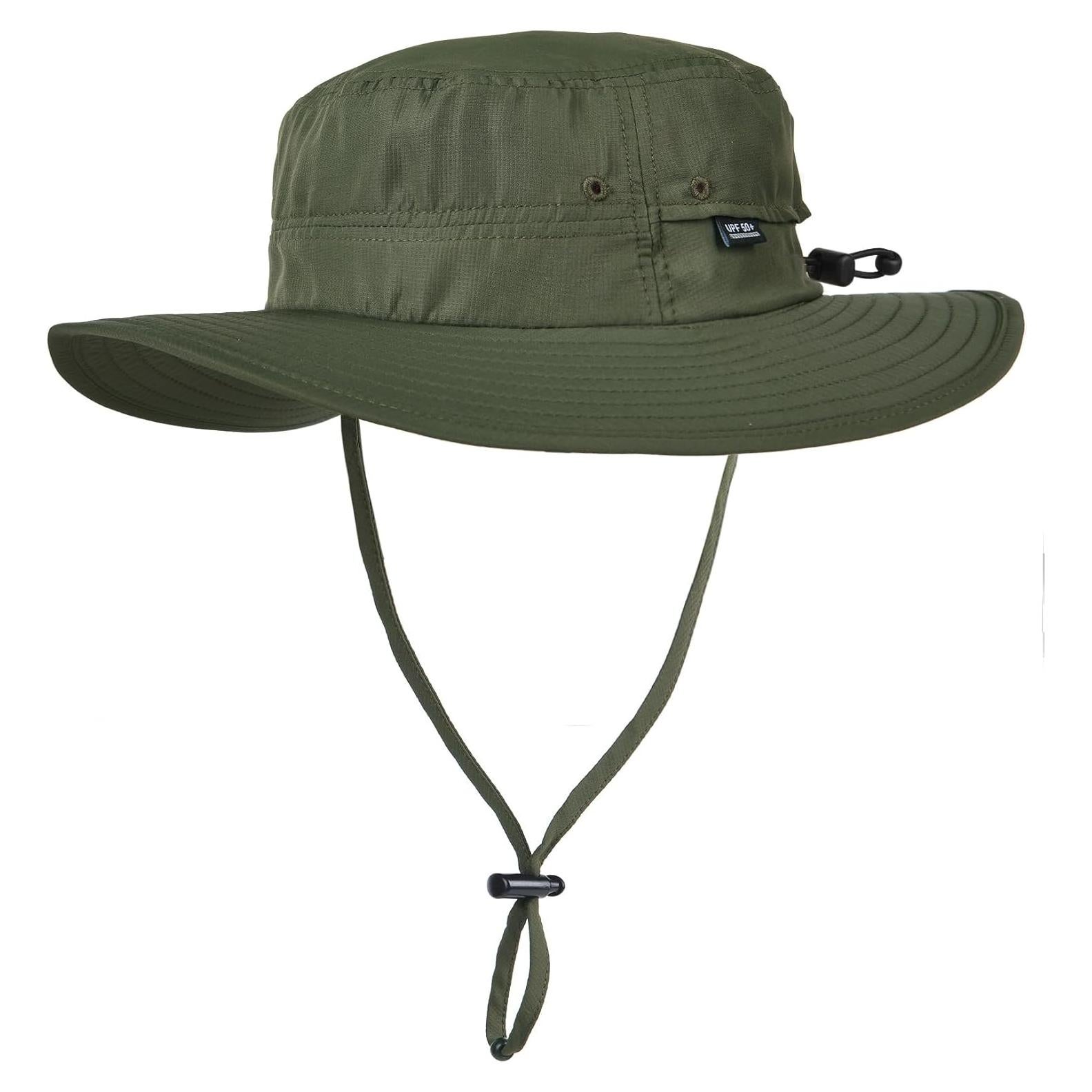 Sombrero Plegable FURTALK Unisex Ala Ancha UV 50+ Verde Militar