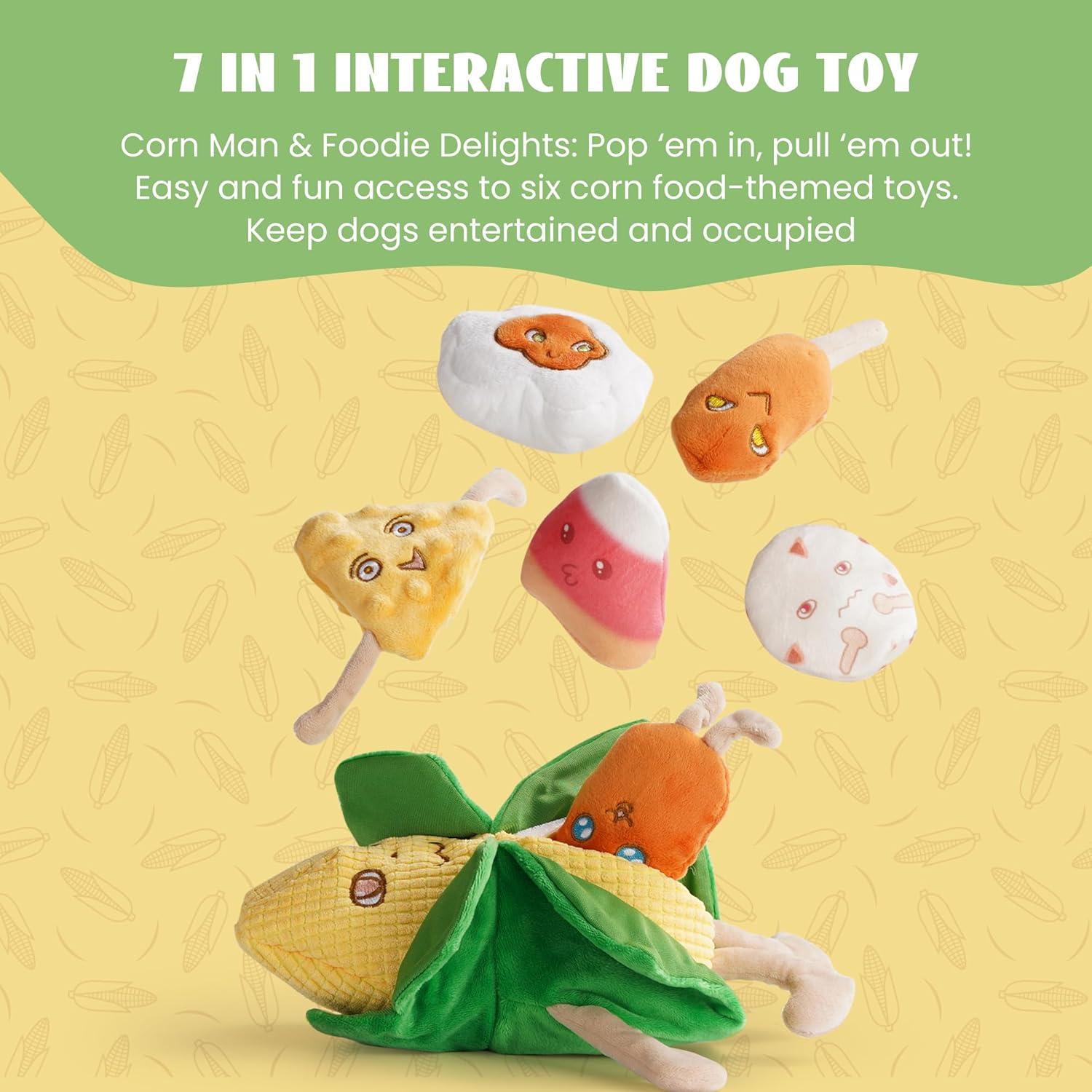 Juguetes de Perro Nocciola 7 en 1 de Maíz Crujiente