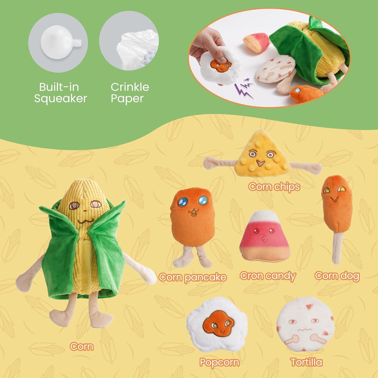 Juguetes de Perro Nocciola 7 en 1 de Maíz Crujiente