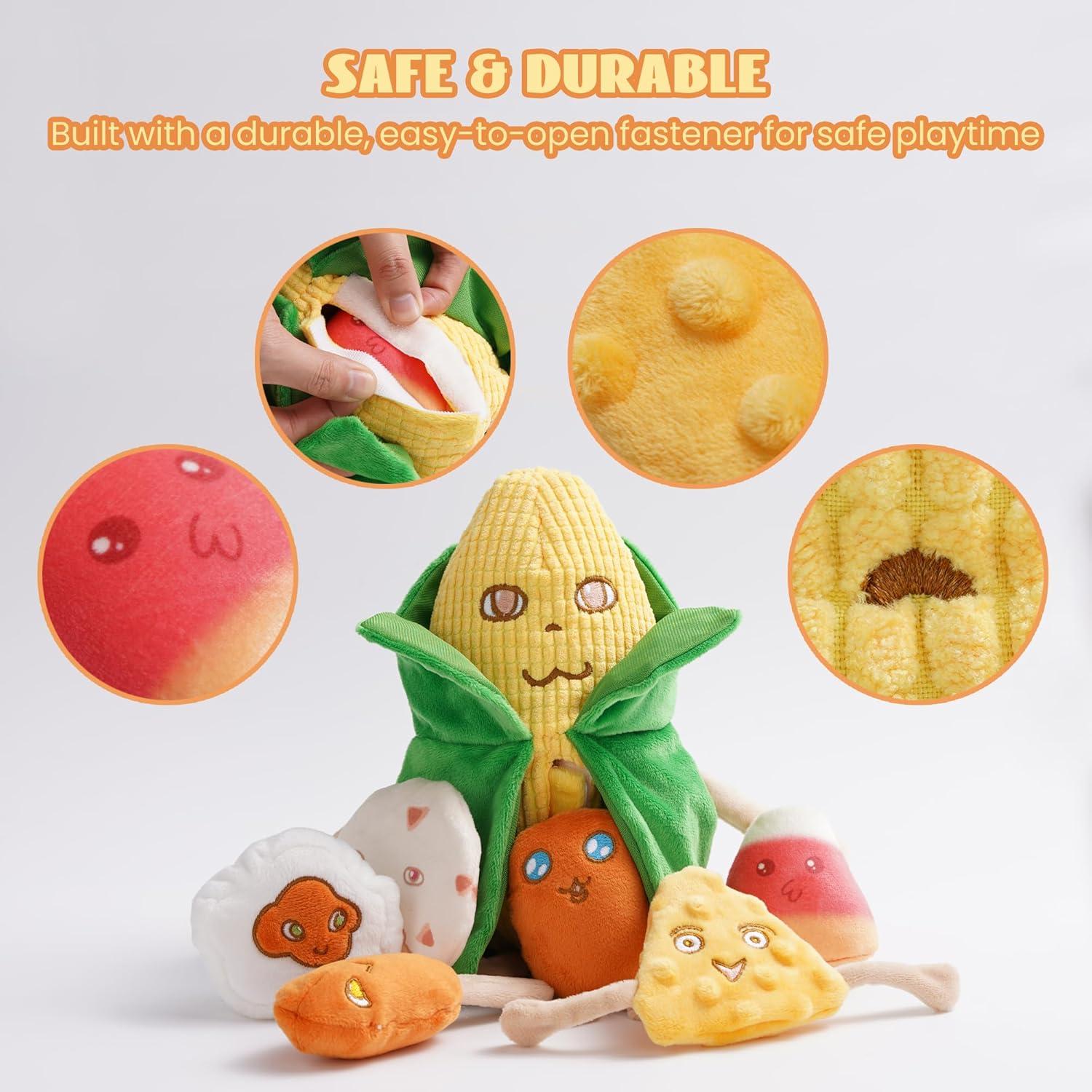 Juguetes de Perro Nocciola 7 en 1 de Maíz Crujiente