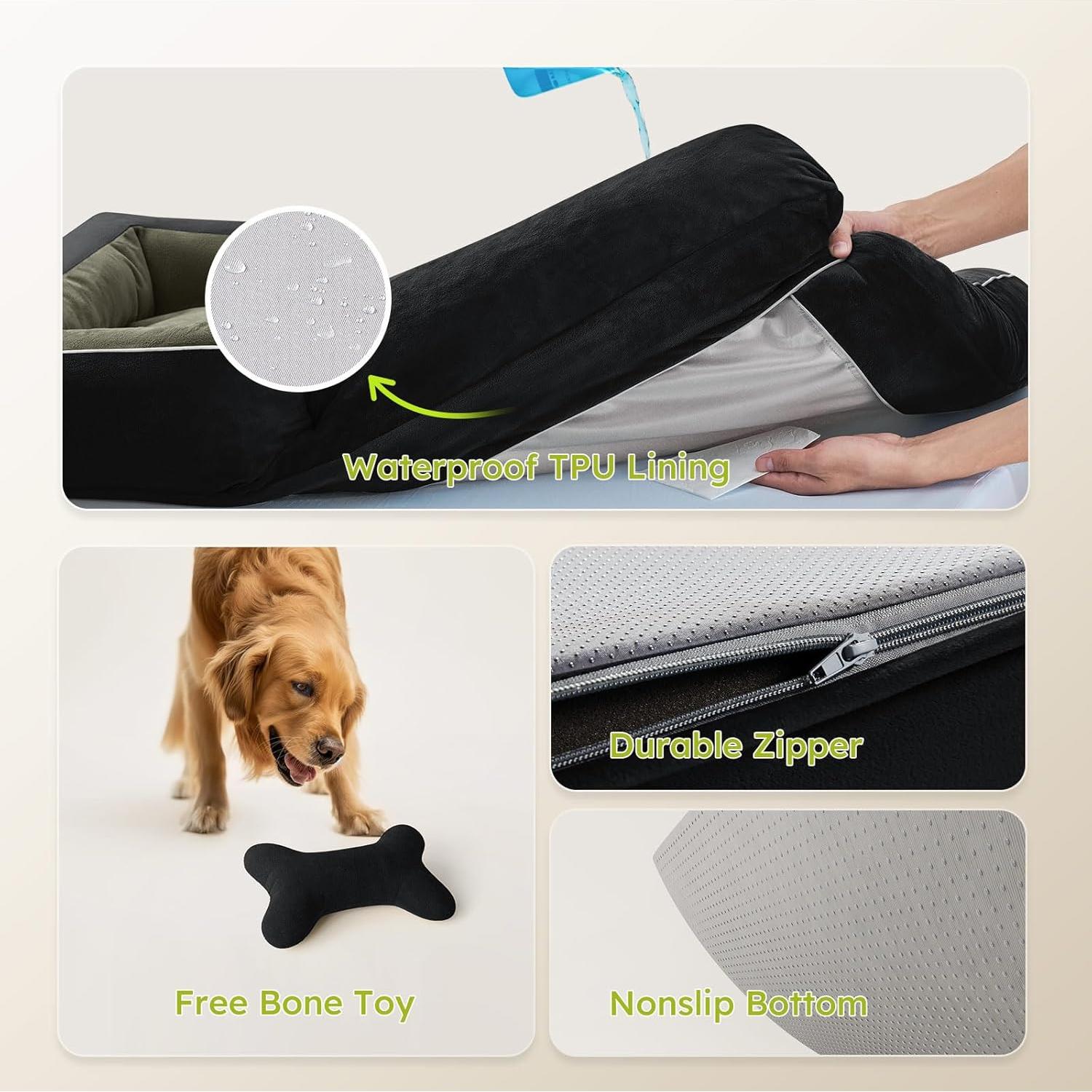 Cama Ortopédica para Perros Jumbo CWAWZ 114 cm Impermeable