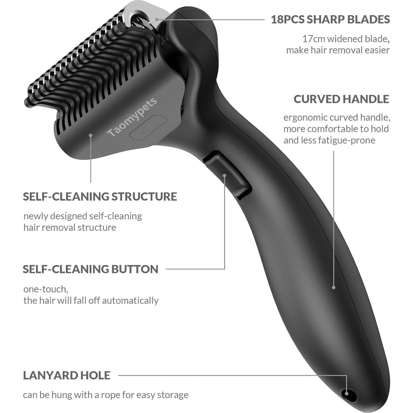 Cepillo Rascador Autolimpiante Taomypets para Perros y Gatos