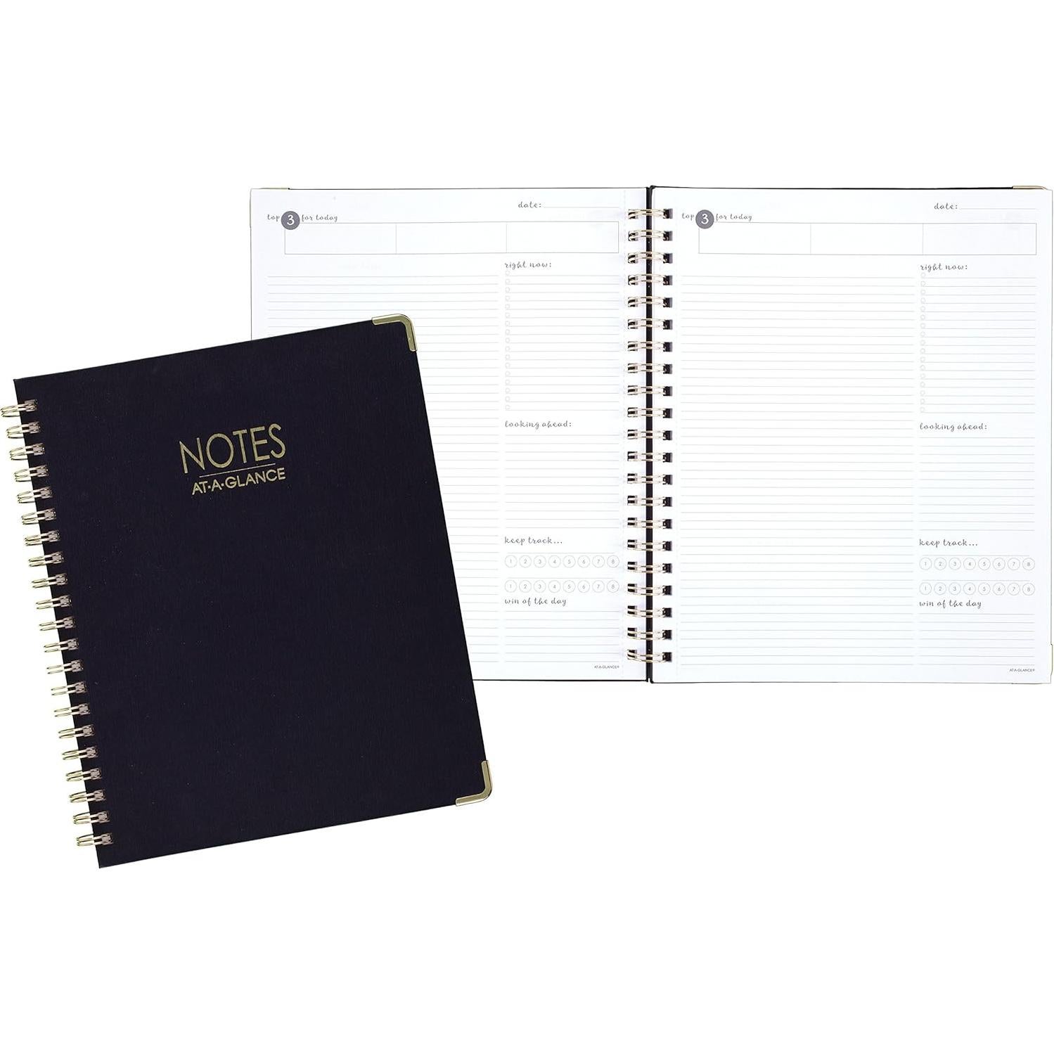 Cuaderno AT-A-GLANCE Harmony 21x28 cm Rayado 80 Hojas Azul