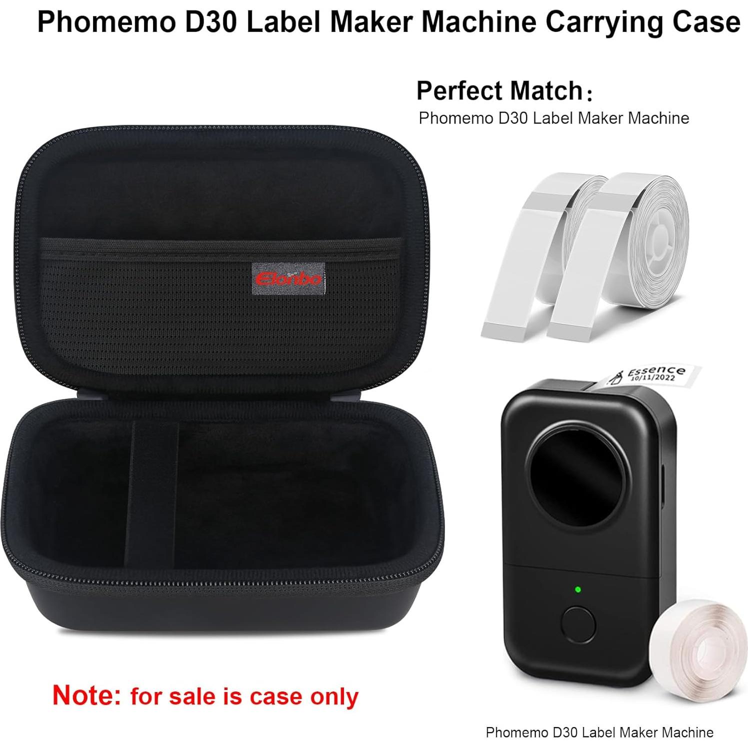 Funda de Transporte Elonbo para Etiquetadora Phomemo D30/D35 - Negra