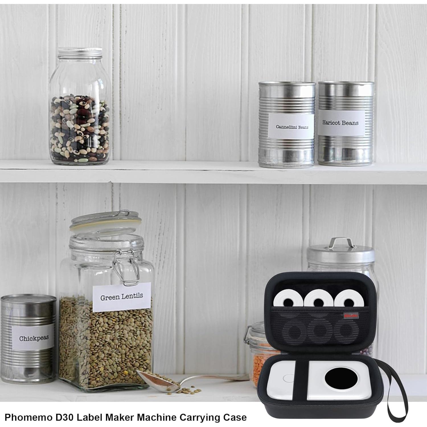 Funda de Transporte Elonbo para Etiquetadora Phomemo D30/D35 - Negra