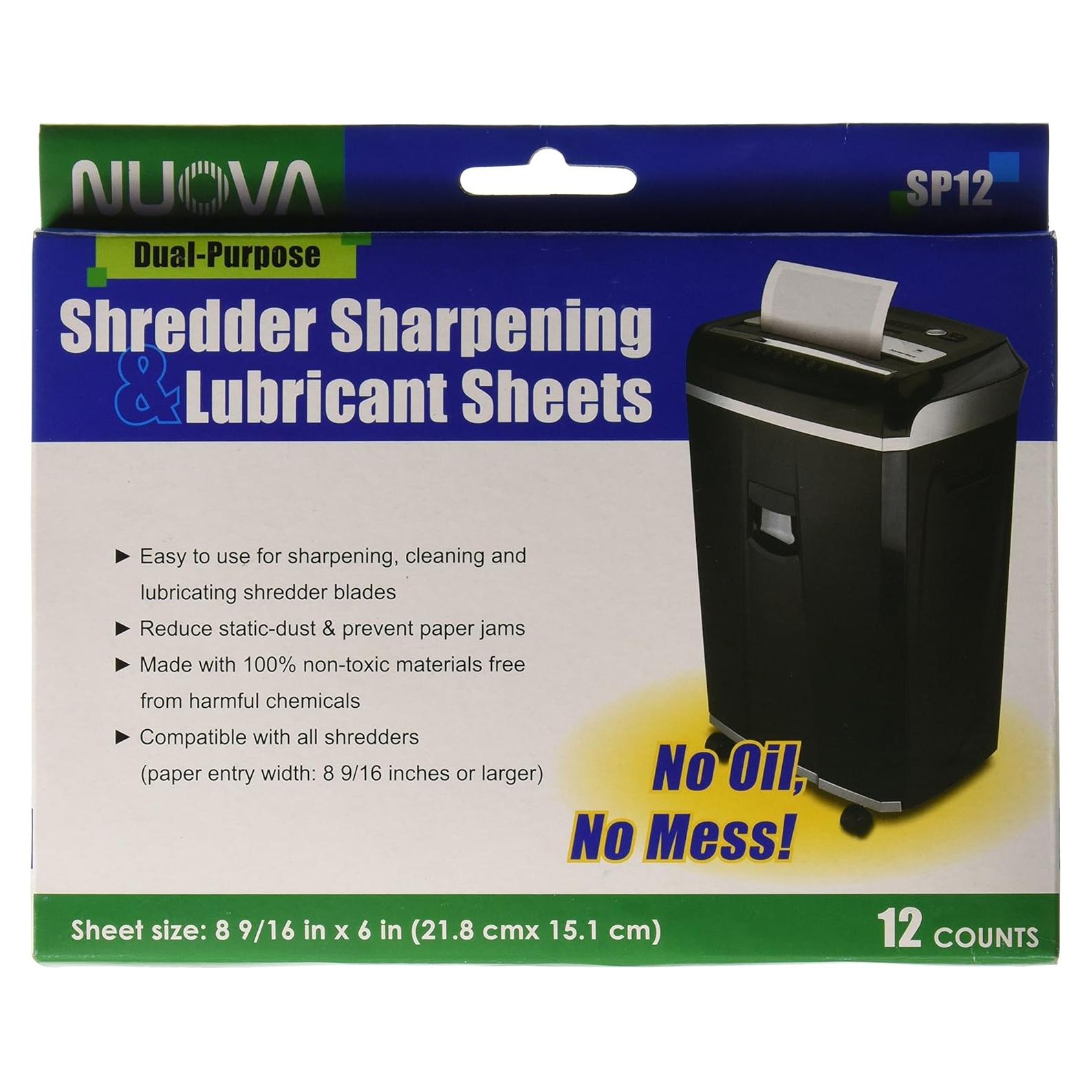 Hojas de Afilado y Lubricación Nuova SP12 - 12 Unidades