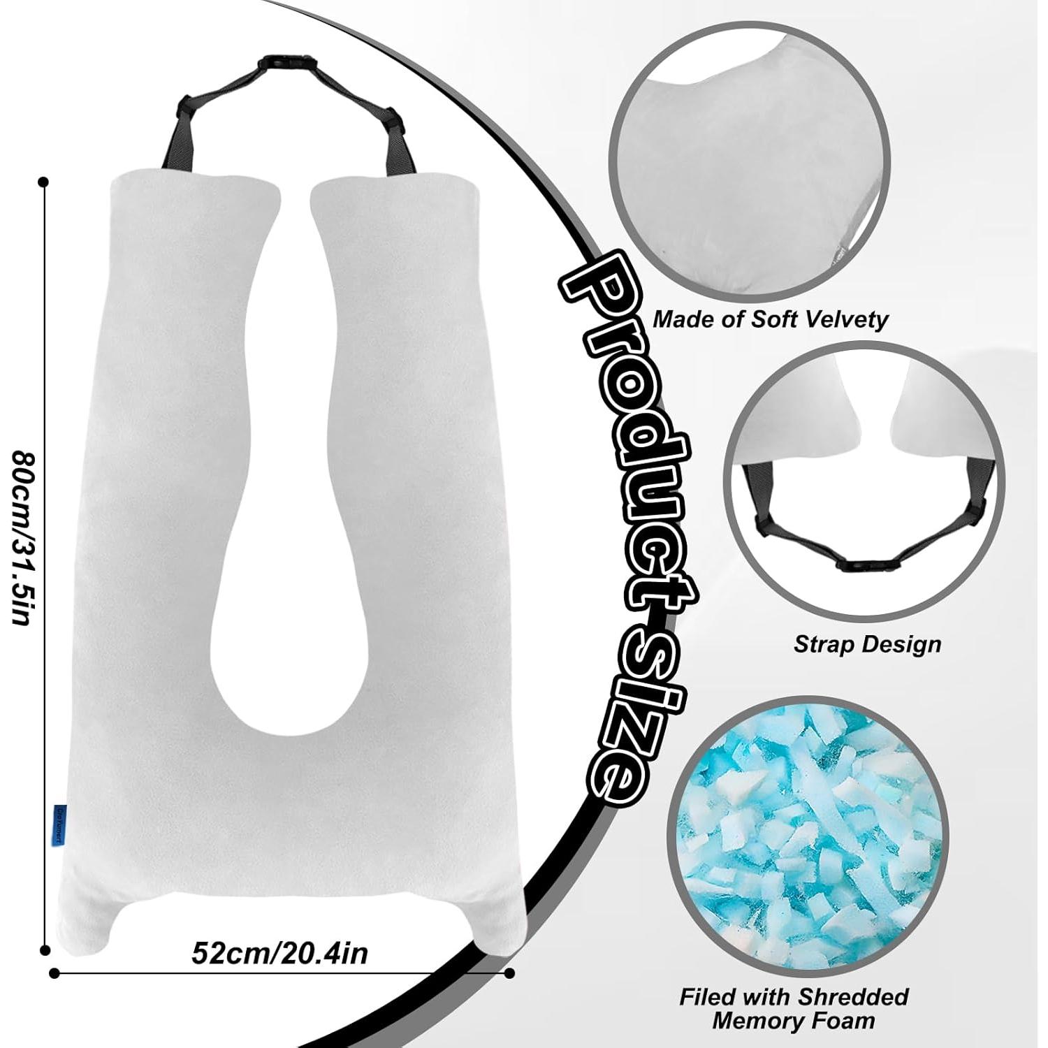 Almohada de Coche para Niños CroYumert - Espuma Viscoelástica Gris