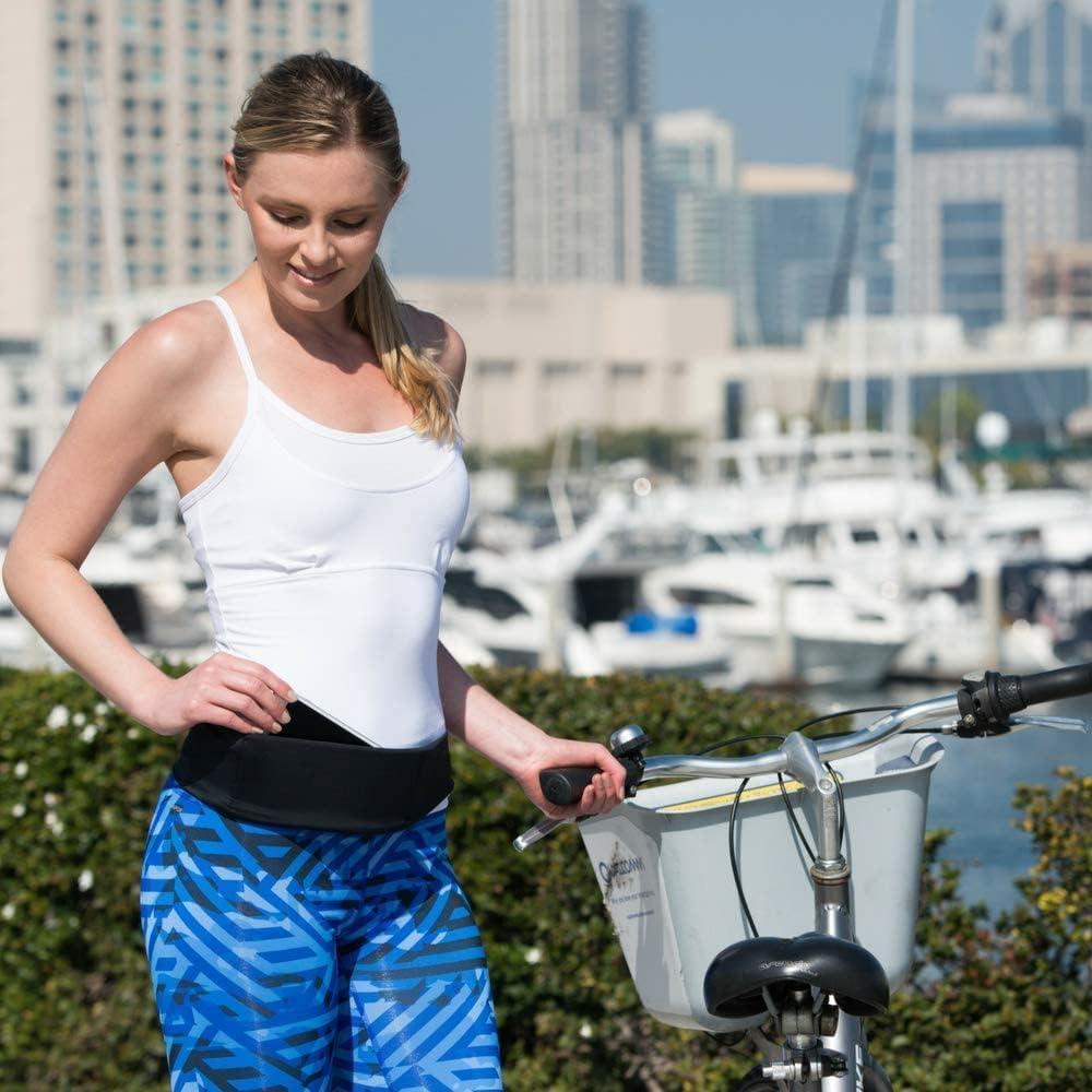 Cinturón con Bolsillos BANDI para Mujeres - Negro, Ajustable, Bloqueo RFID