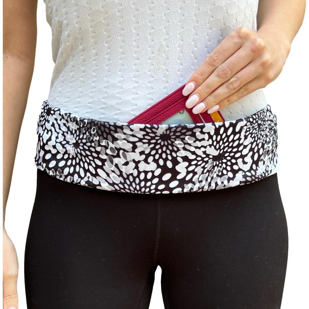 Cinturón con Bolsillos BANDI para Mujeres - Negro, Ajustable, Bloqueo RFID