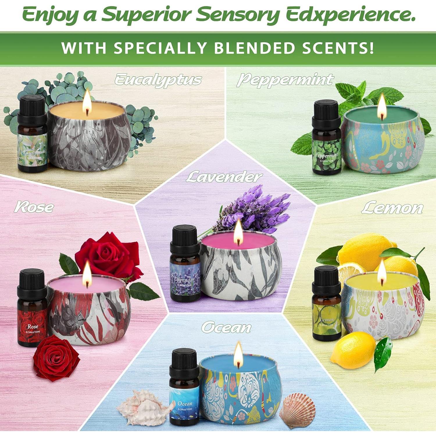 Kit de Fabricación de Velas YINUO LIGHT - 6 Velas DIY