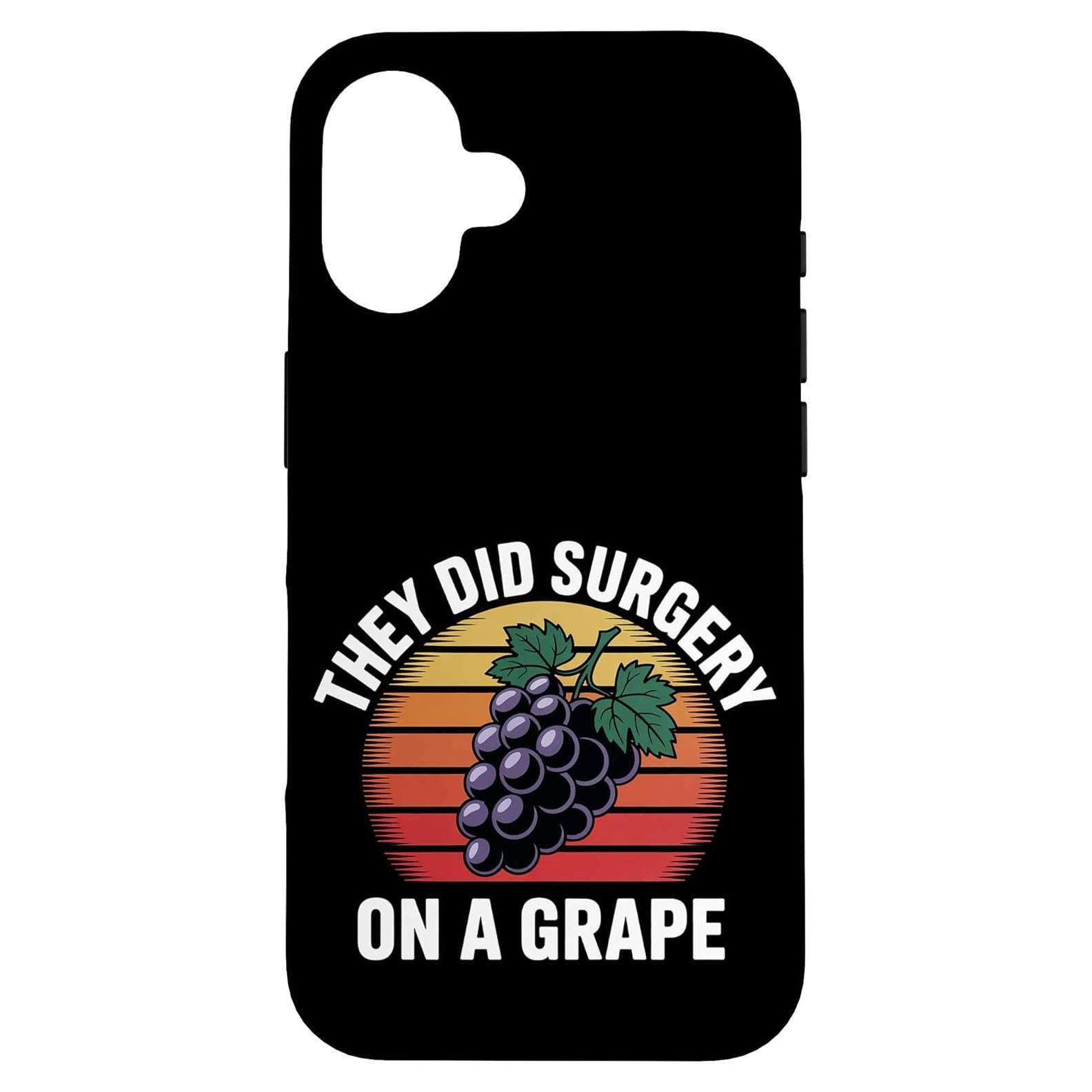 Funda protectora para iPhone 16 - Meme Uva Clásico
