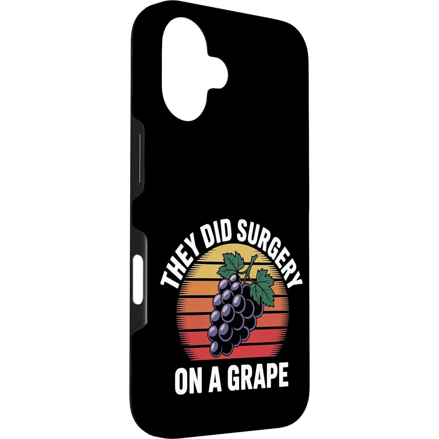 Funda protectora para iPhone 16 - Meme Uva Clásico