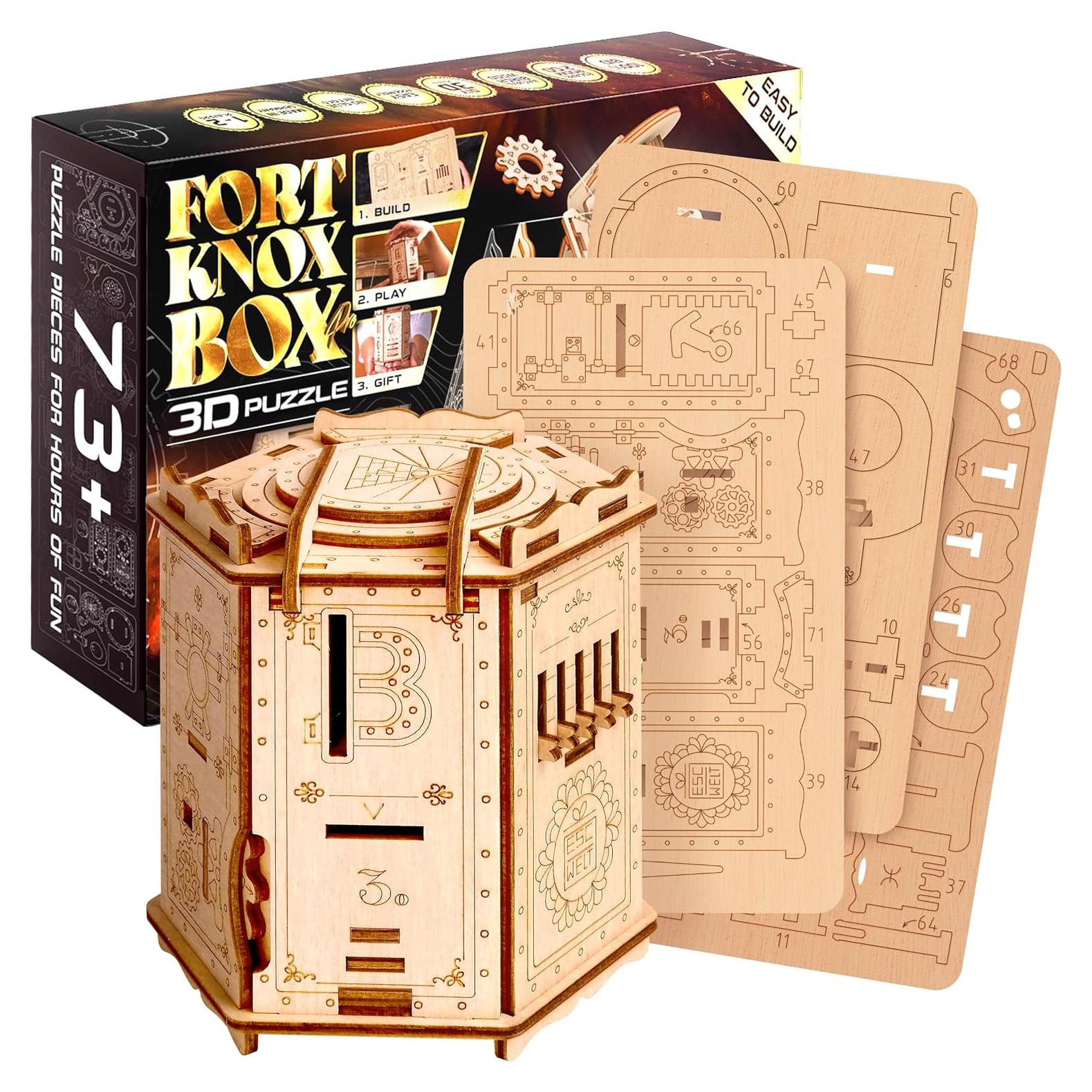 Juego de Rompecabezas 3D ESC WELT Fort Knox Box PRO - Enigma de Madera