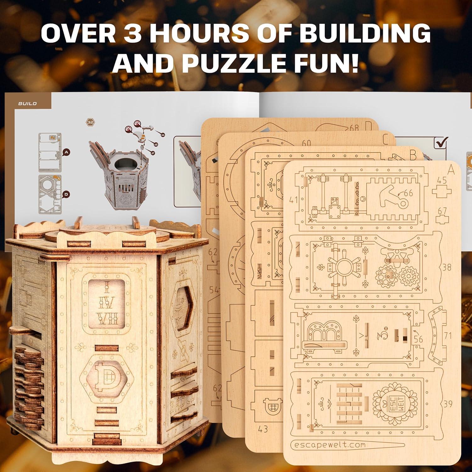 Juego de Rompecabezas 3D ESC WELT Fort Knox Box PRO - Enigma de Madera