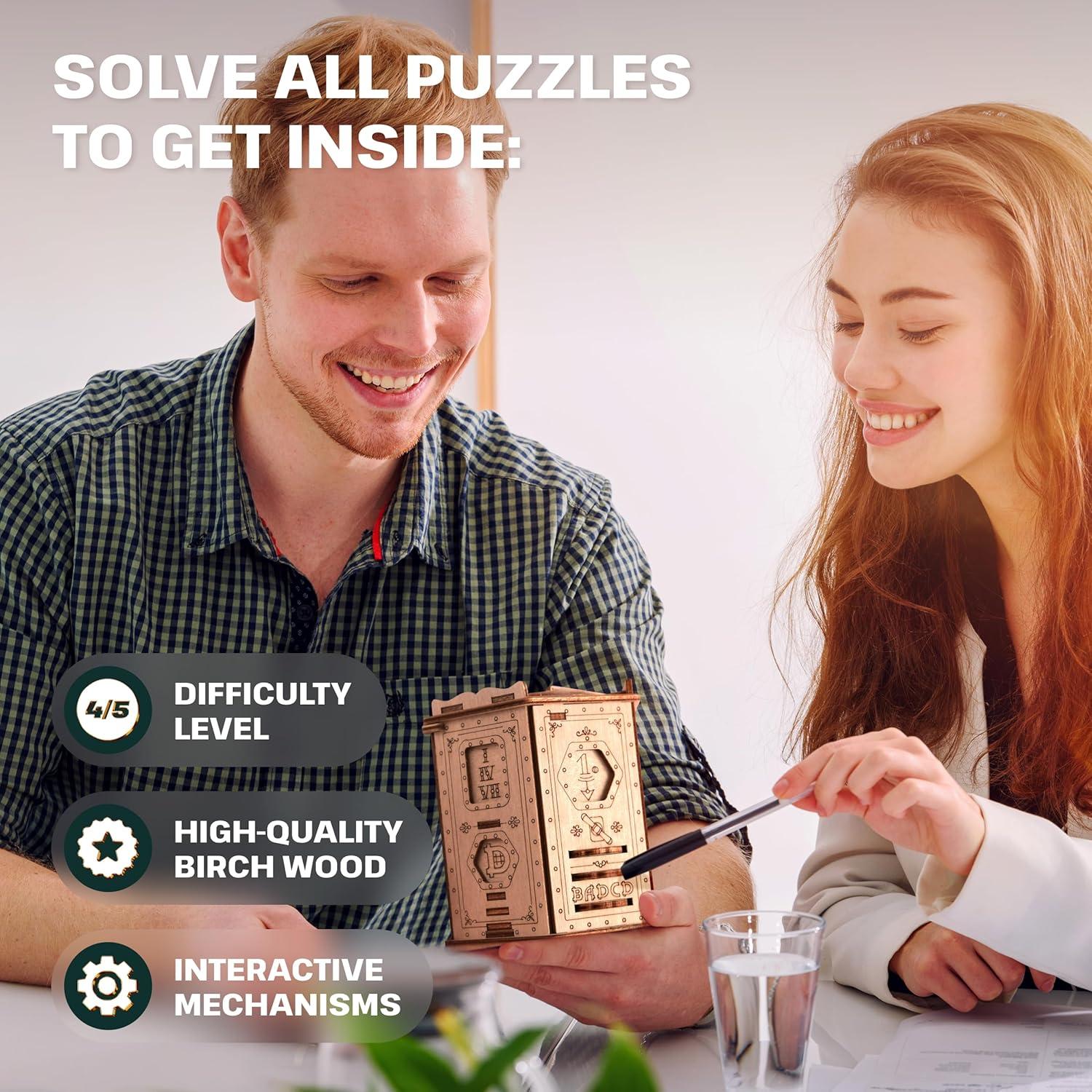 Juego de Rompecabezas 3D ESC WELT Fort Knox Box PRO - Enigma de Madera