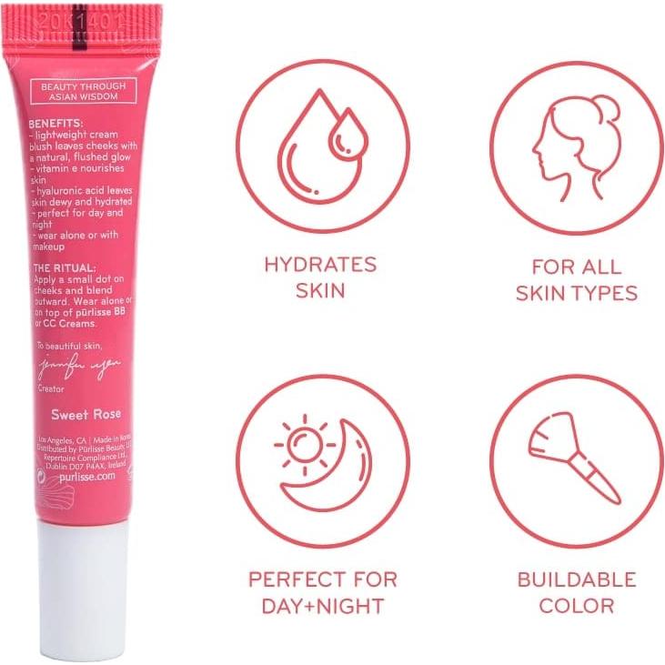 Rubor Líquido Hidratante Purlisse Malva Frío 10 ml