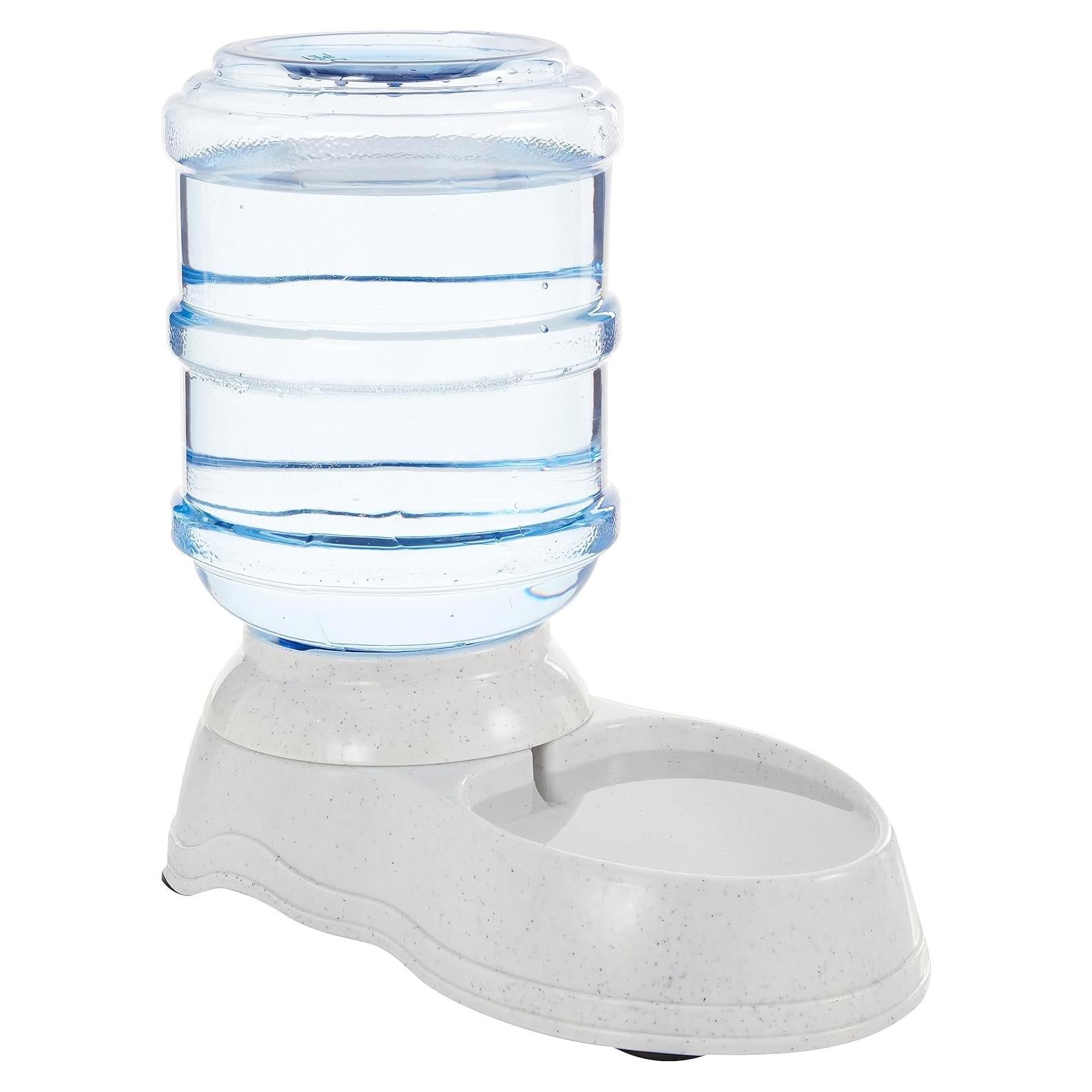 Dispensador de Agua para Mascotas Amazon Basics 3.79L Gris