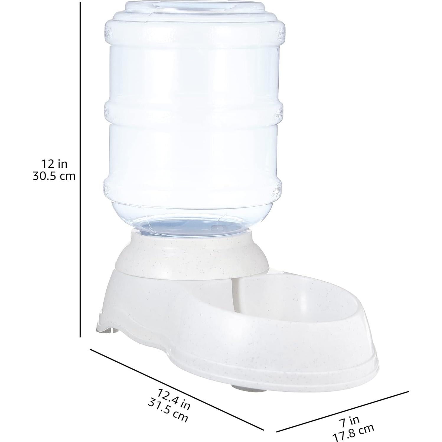 Dispensador de Agua para Mascotas Amazon Basics 3.79L Gris