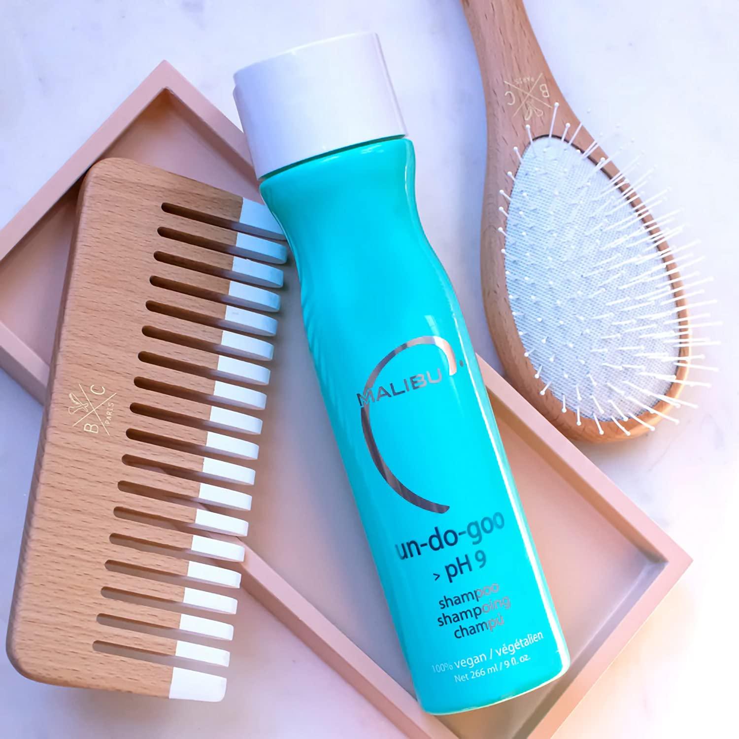 Malibu C Un-Do-Goo Clarifying Shampoo - Removes Product Build Up and Resins from Hair - Shine Restoring, Sulfate-Free Cleanser