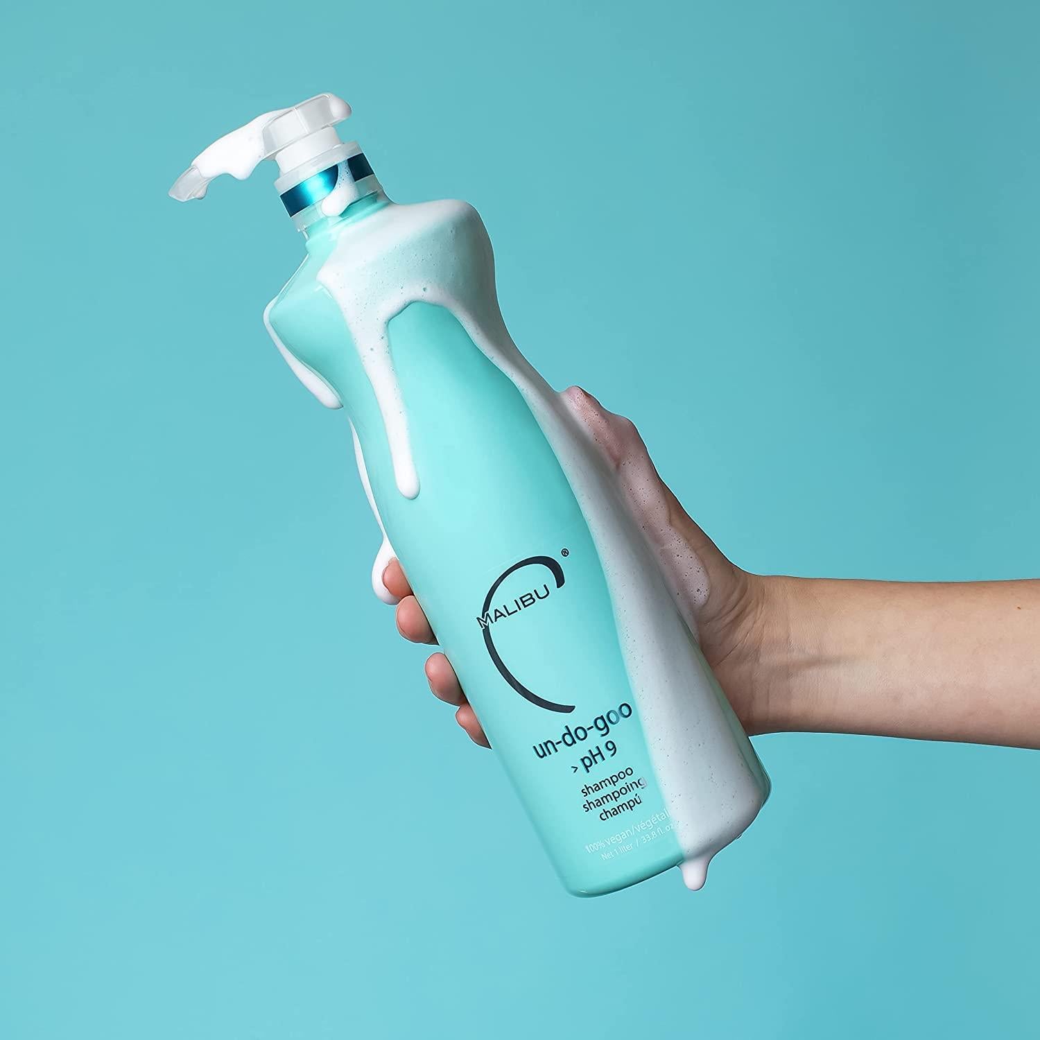 Malibu C Un-Do-Goo Clarifying Shampoo - Removes Product Build Up and Resins from Hair - Shine Restoring, Sulfate-Free Cleanser