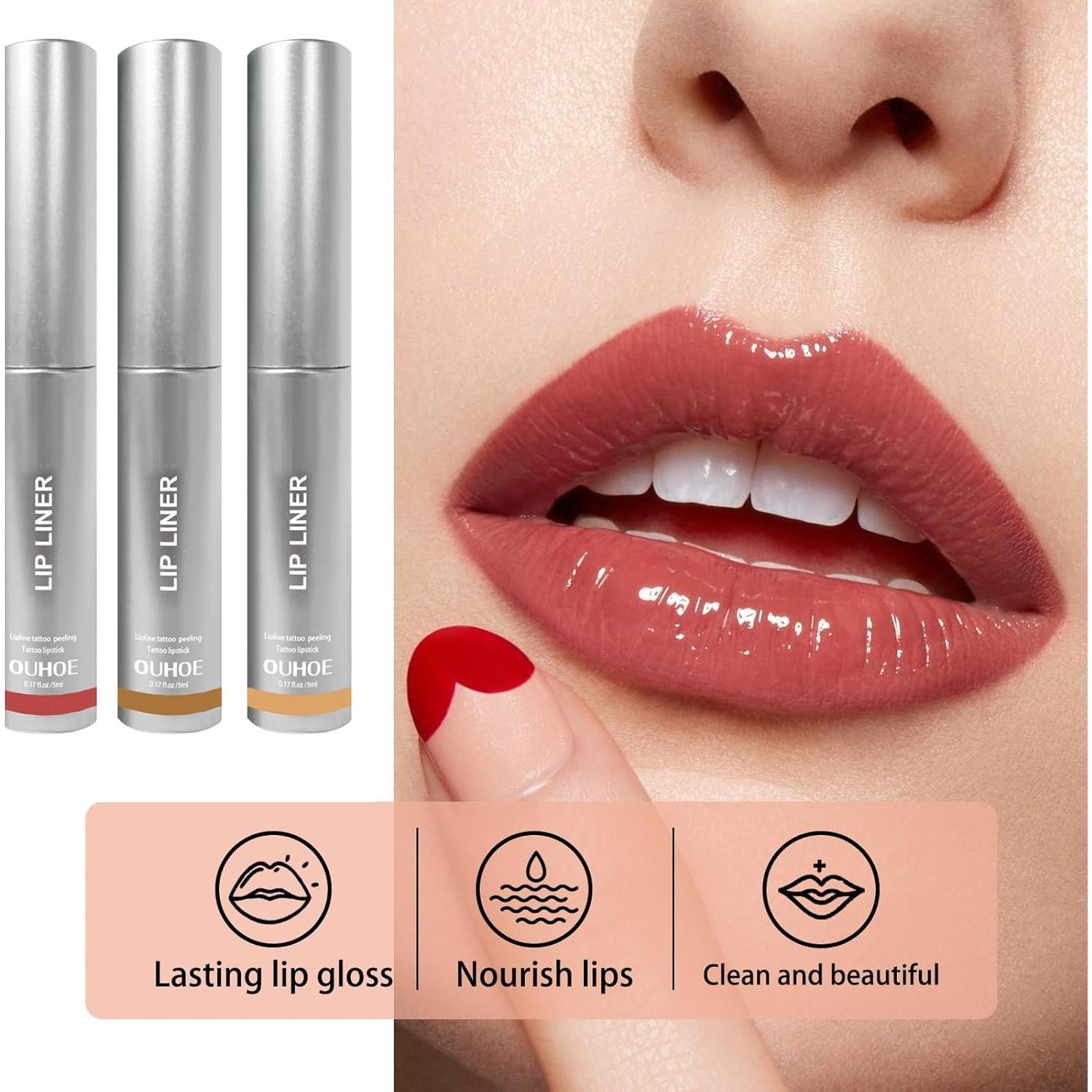 Juego de Lápiz Labial Desmontable Petansy 3 Colores