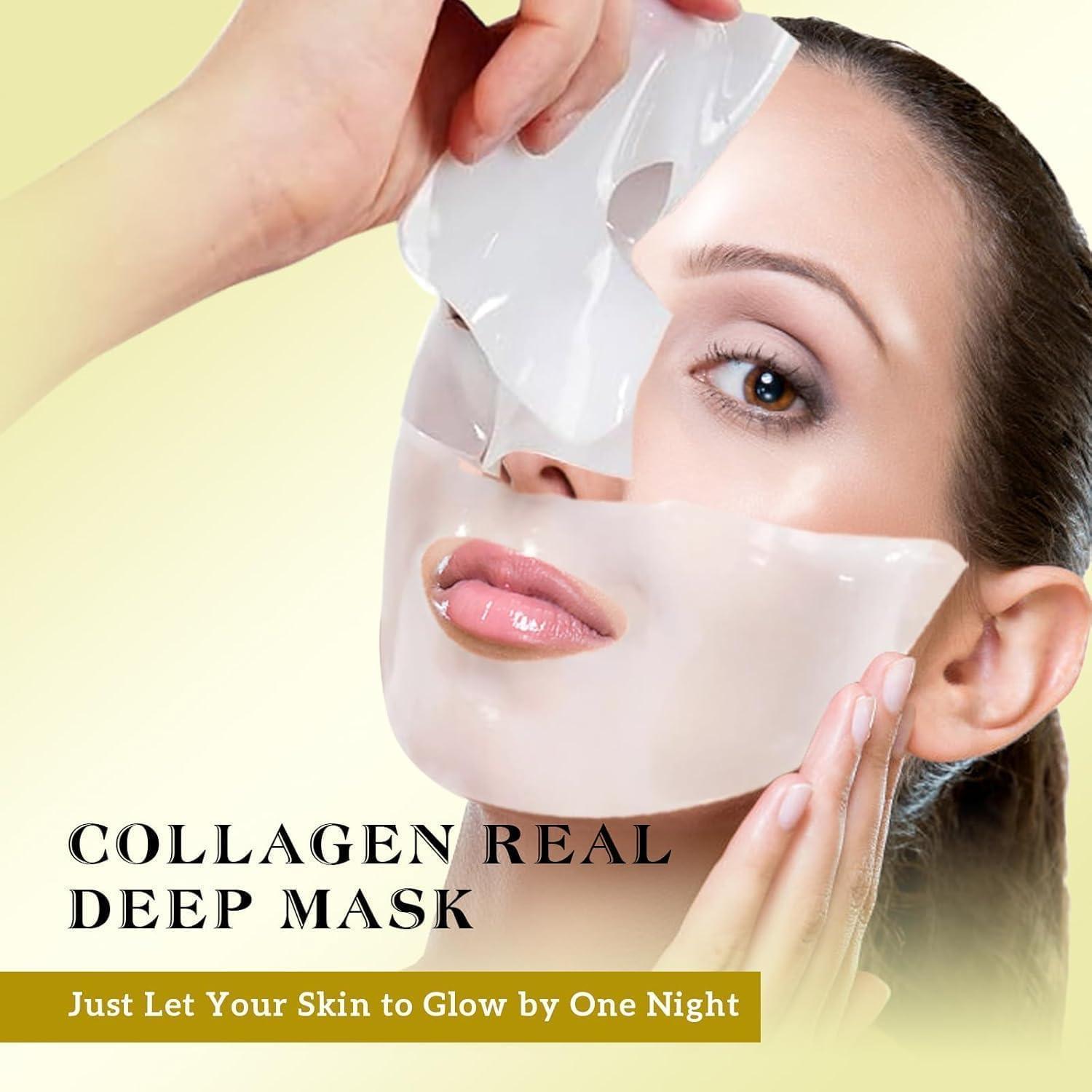 Máscara Facial de Colágeno Bio-Collagen Real Deep - 17 Paquetes