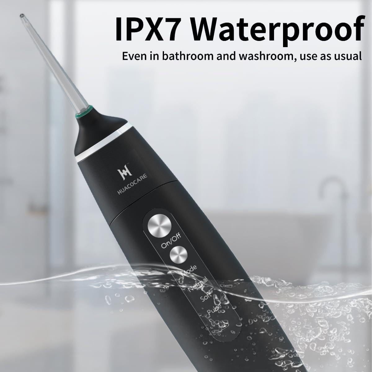 Irrigador Oral Portátil HUACO CARE H200 con 3 Modos y 2 Tanques