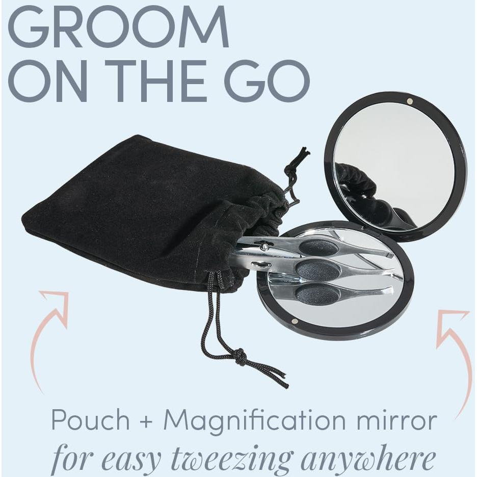 Pinzas Iluminadoras Tweezer Guru Pro con Luz LED y Espejo