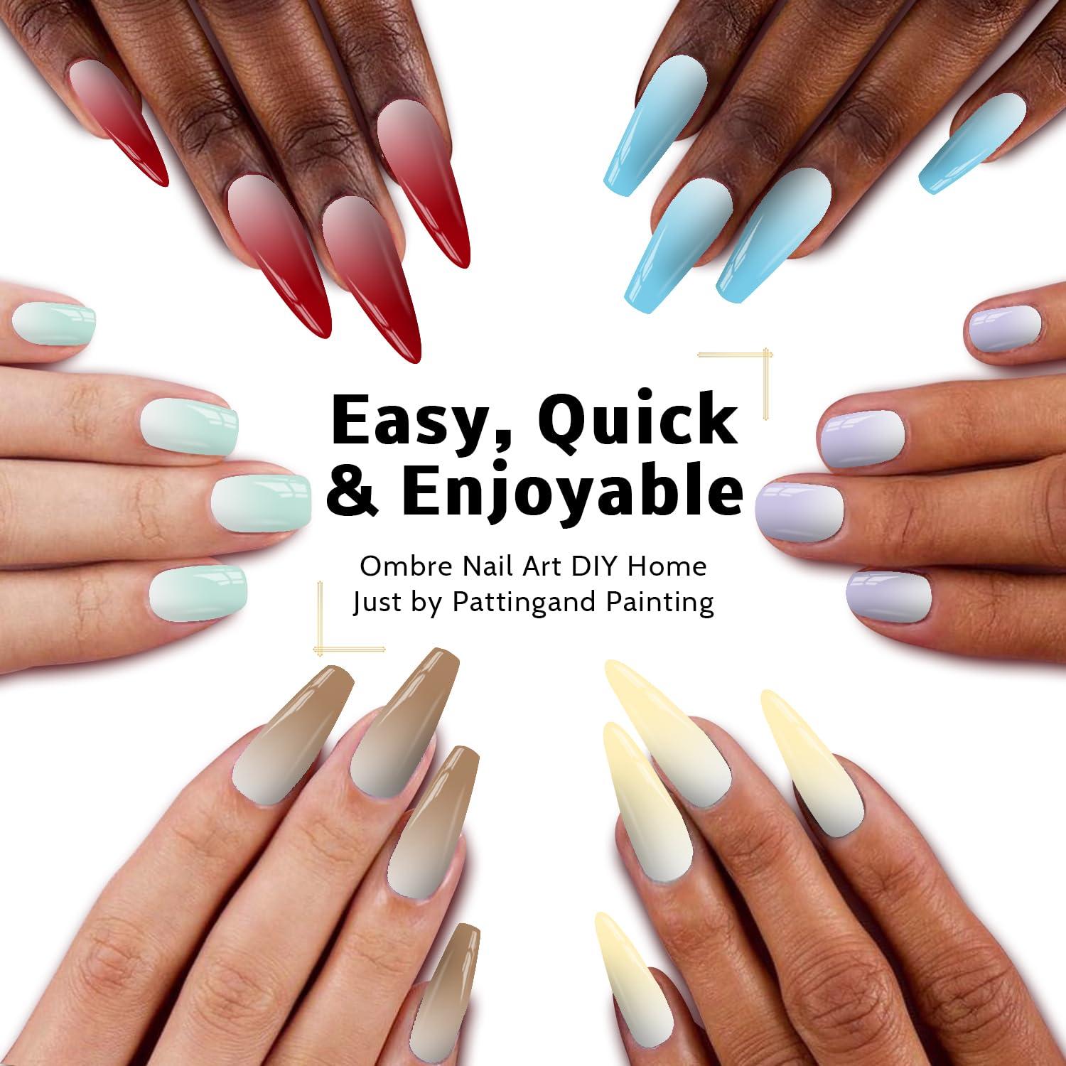 Gel de Uñas Ombre Karroy 16 Colores, Curado UV/LED