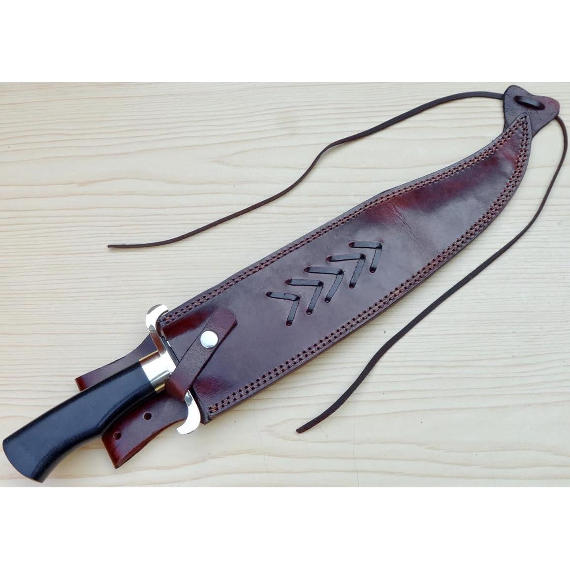 Cuchillo Bowie Genérico Kn_2304 de Acero Alto Carbono 43cm