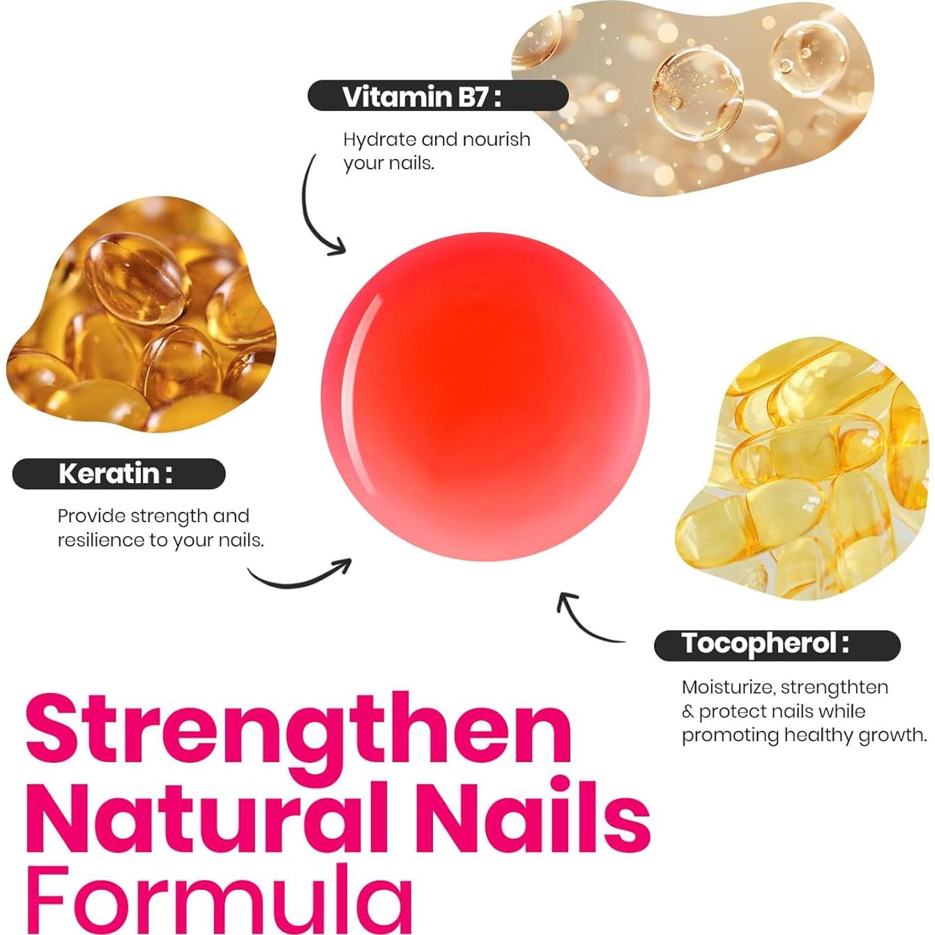 Esmalte de Uñas Beetles Rojo 15ml Secado Rápido Sin UV