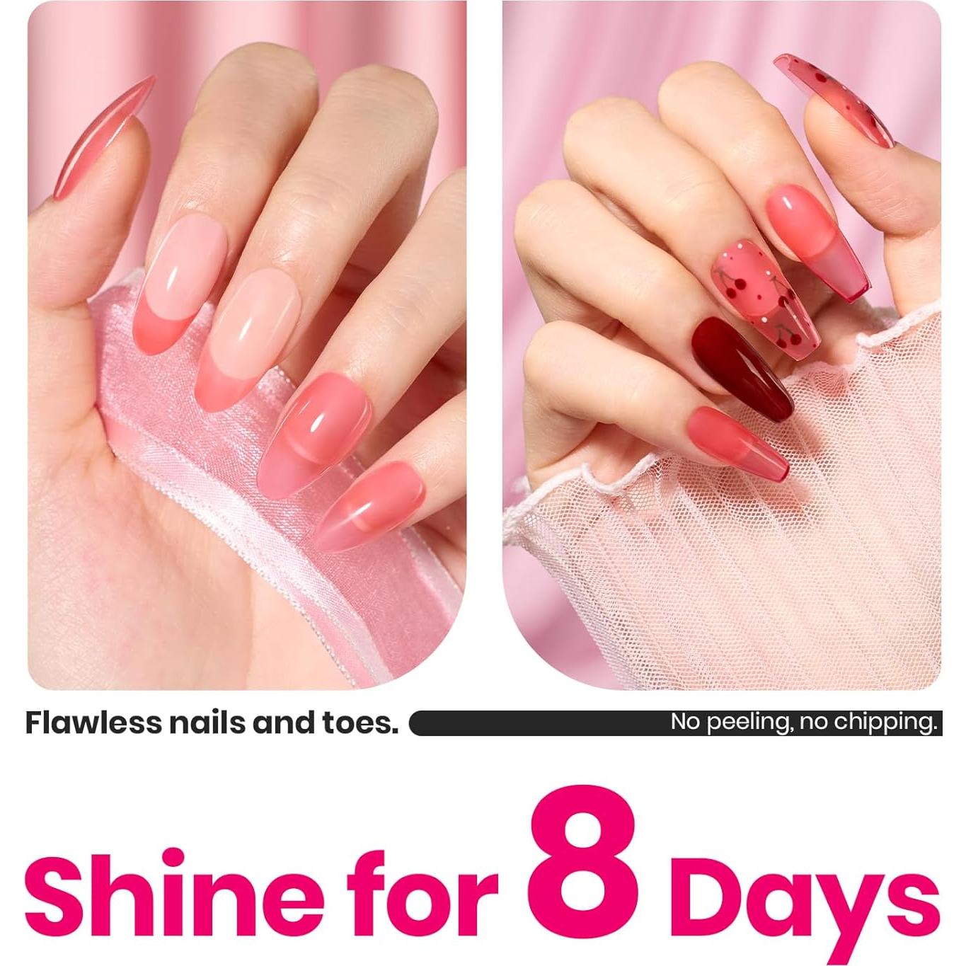 Esmalte de Uñas Beetles Rojo 15ml Secado Rápido Sin UV