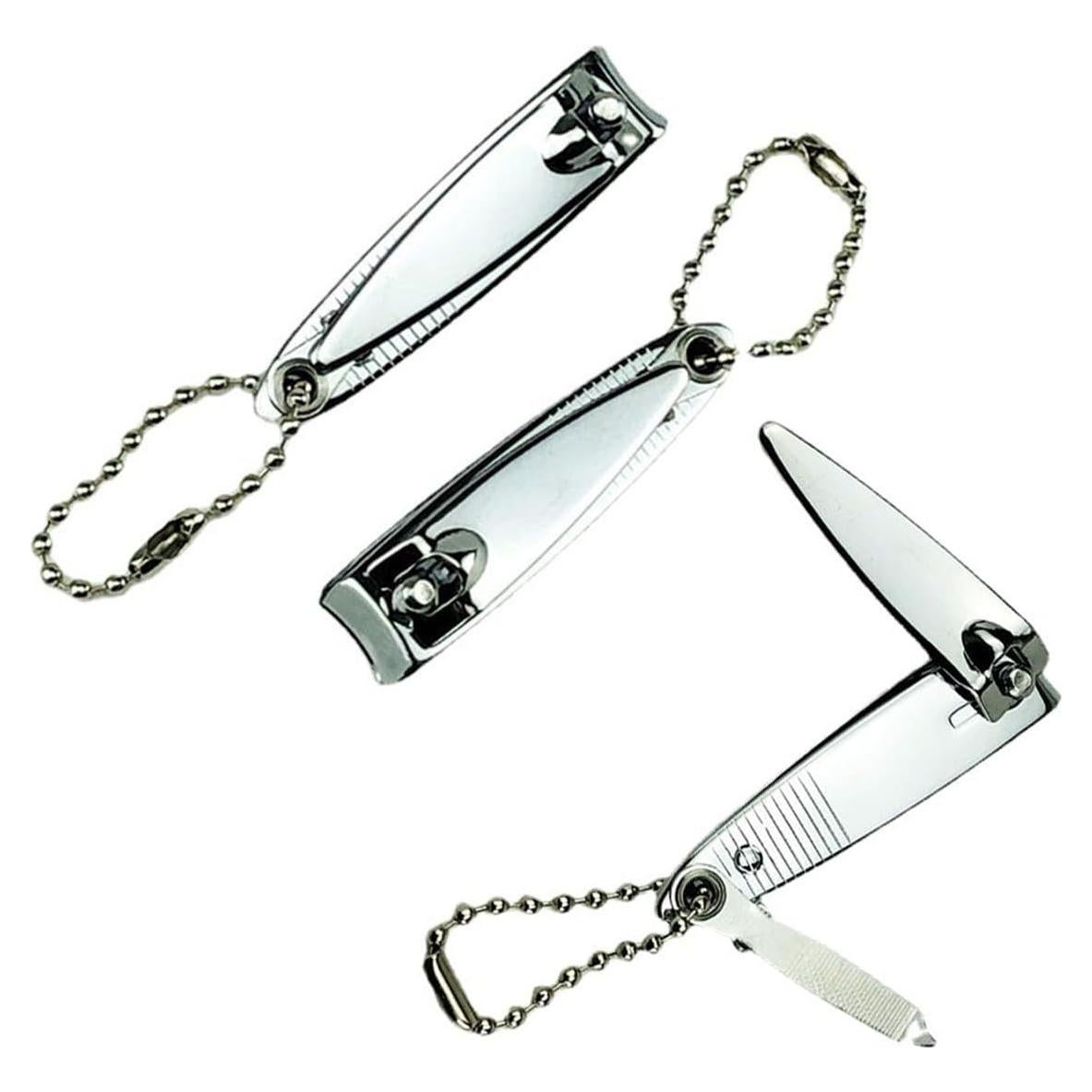 Cortadores de Uñas de Acero Inoxidable QPOIBSD - 3 Piezas