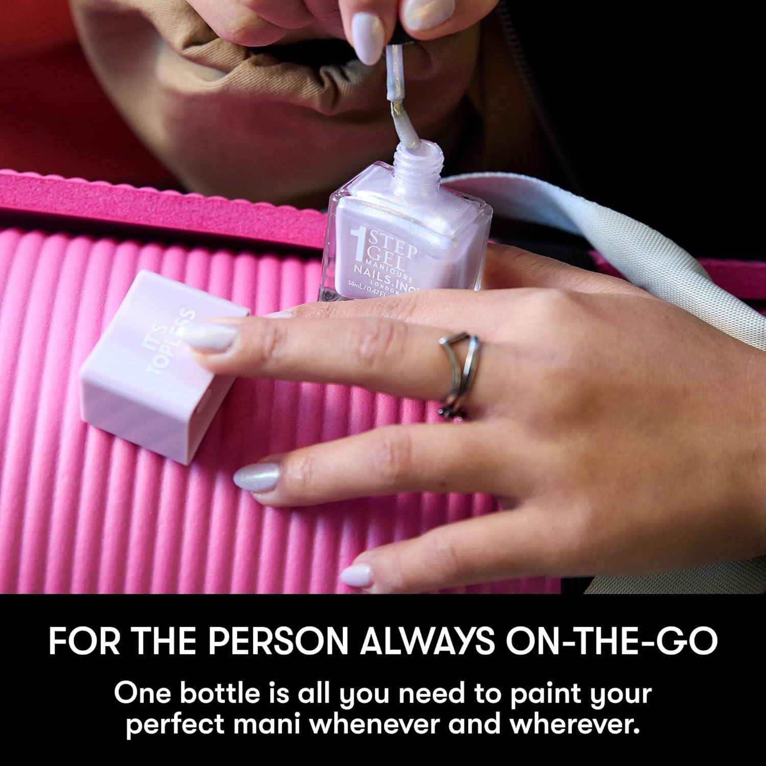 Esmalte de Uñas 4-en-1 Nails Inc Billie Burdeos 13.9 ml